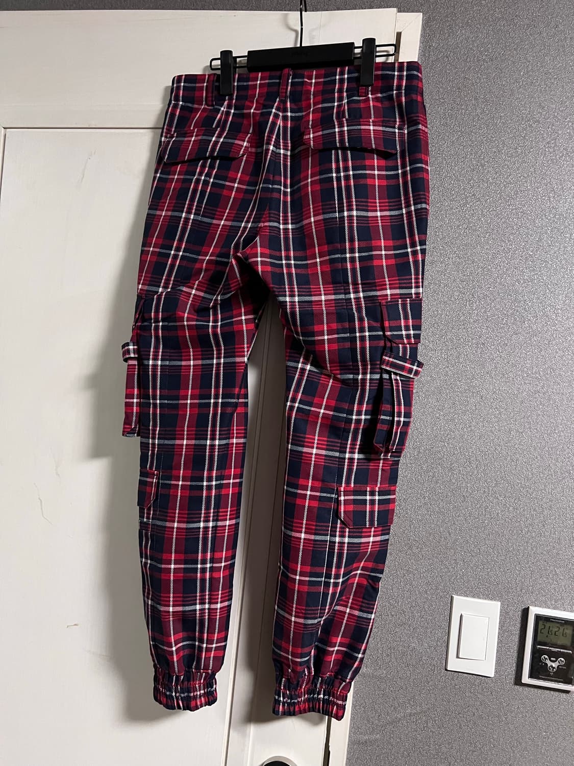 [46] 준지 19ss 런웨이 체크 조거팬츠 상품이미지2