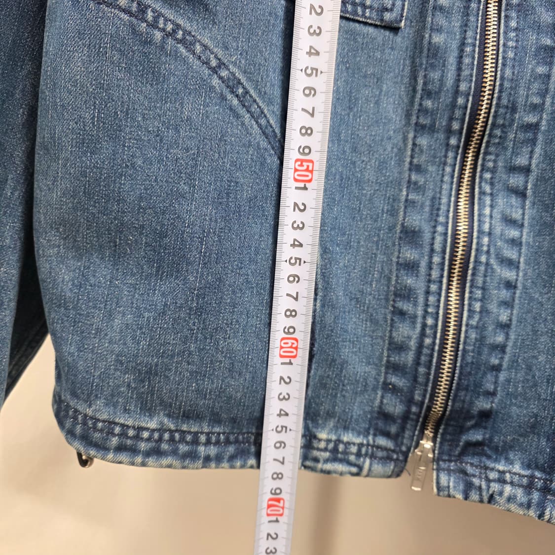 0776 에스피오나지 ESPIONAGE 데님 집업 자켓 / XL 상품이미지4