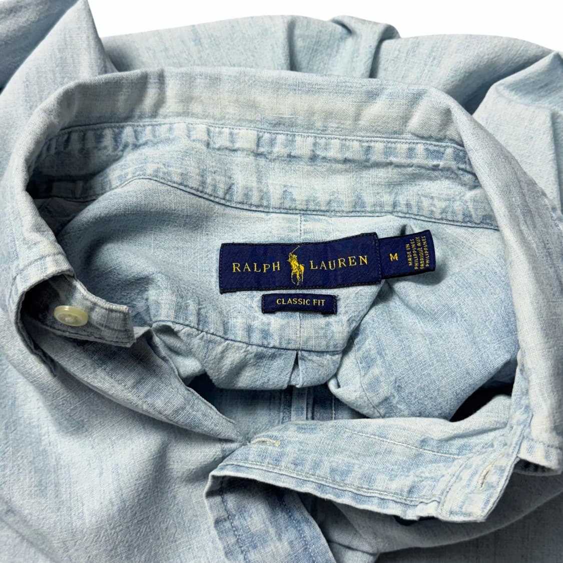 (M) 폴로 랄프로렌 신형라벨 샴브레이 셔츠 상품이미지4