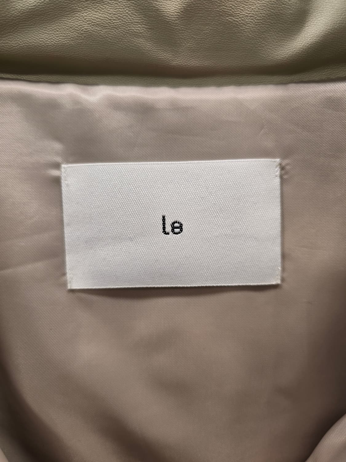 거의새거) 르 Le 아이보리 다운패딩 가죽점퍼 숏자켓 프리사이즈 상품이미지8