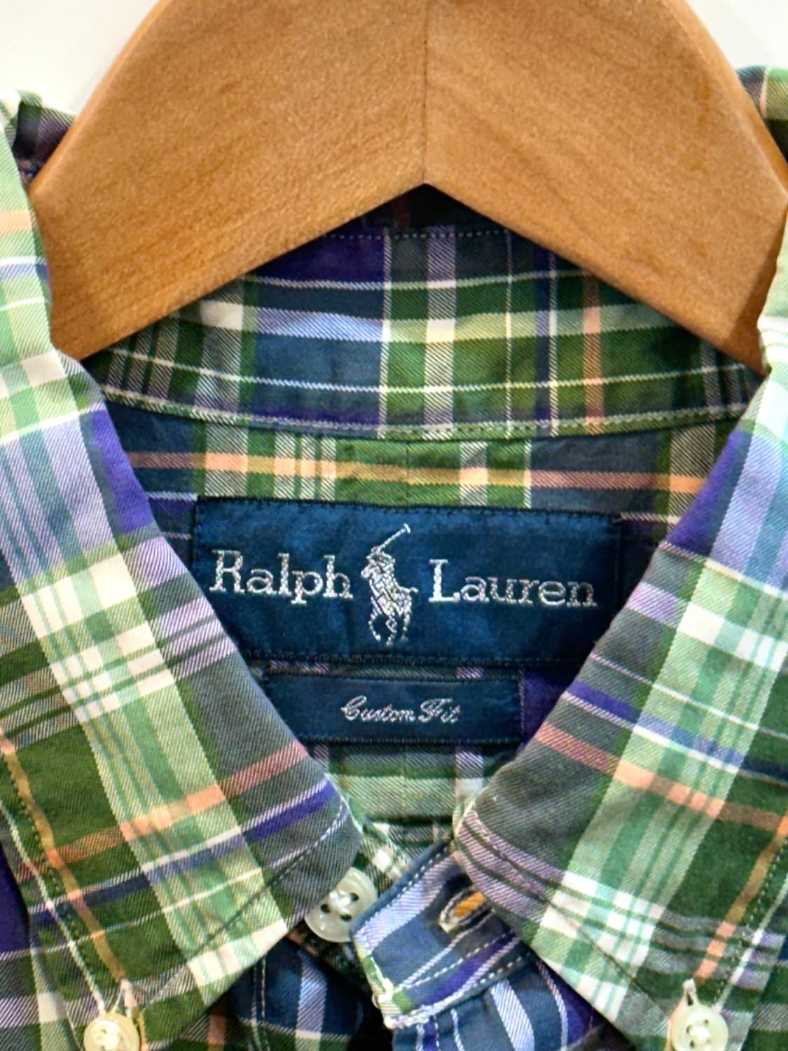  폴로 랄프로렌 버튼다운 체크 셔츠 M 상품이미지5