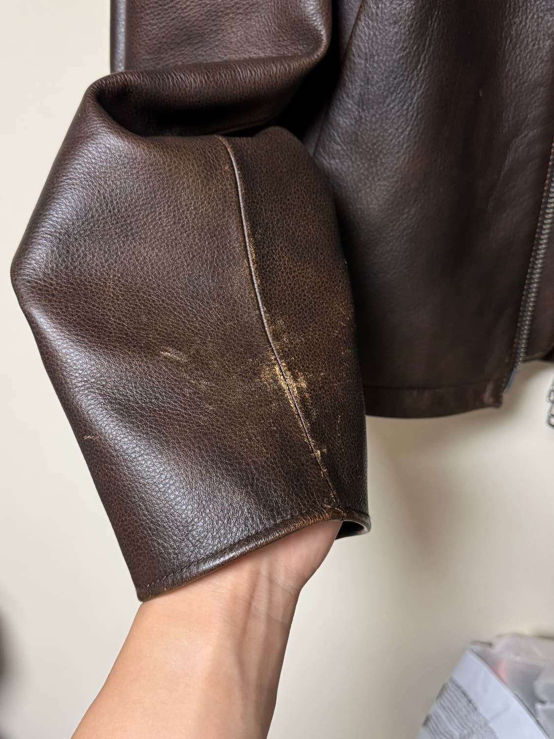 토니웩 레더 크롭 자켓 L 상품이미지3