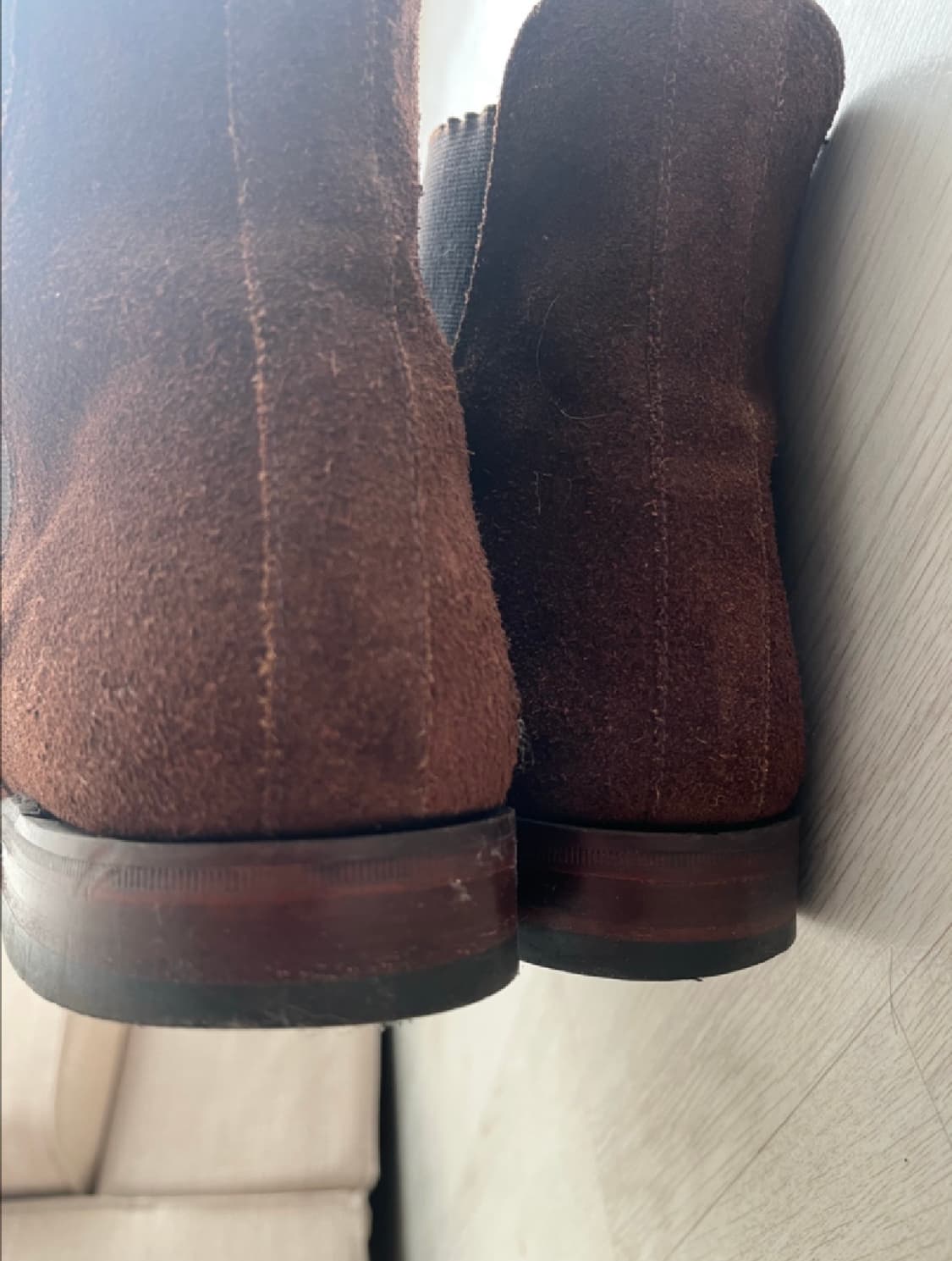 로크 / 스웨이드 첼시 부츠 / 브라운 / 사이즈 7.5 상품이미지4