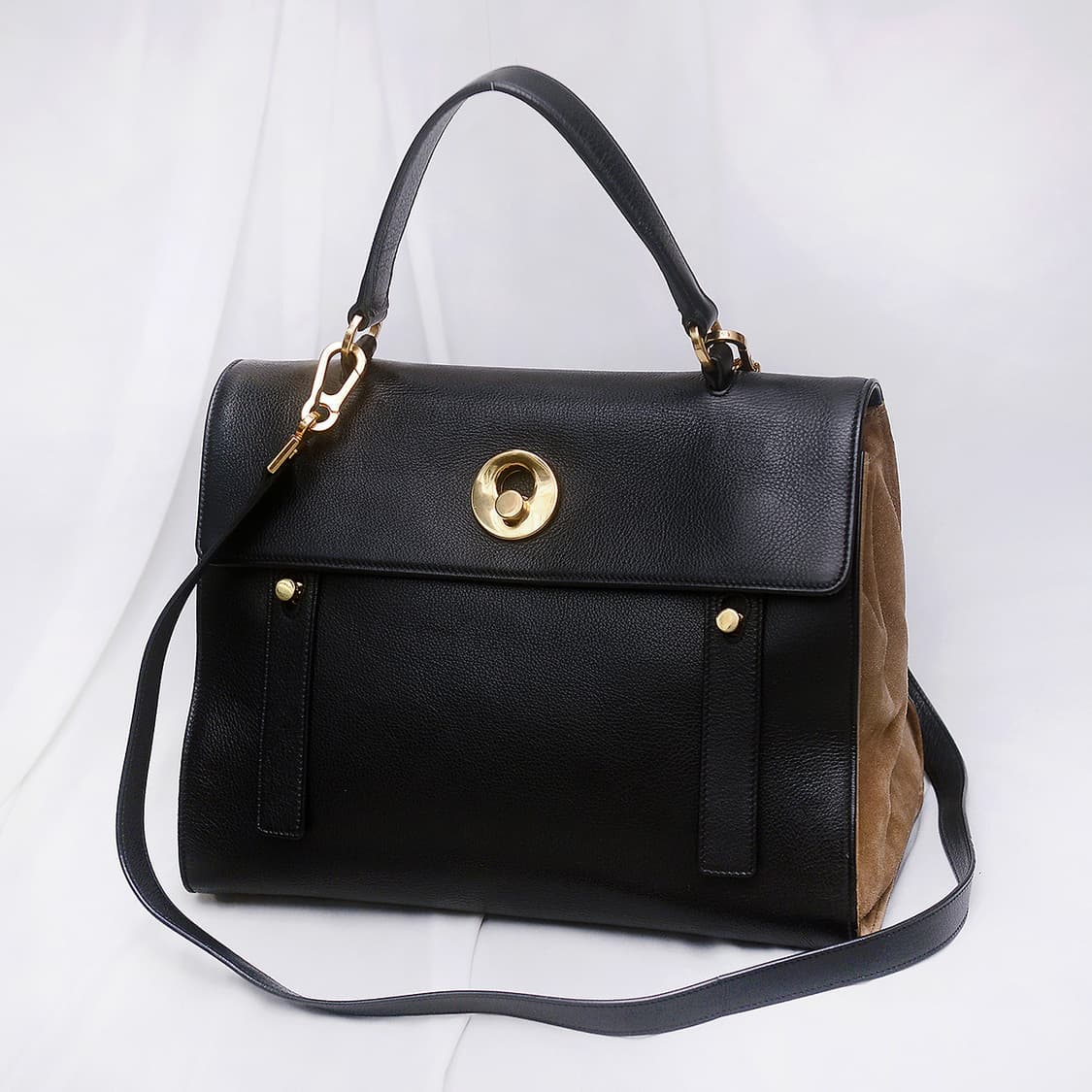 생로랑 (YSL) 삭 뮤즈 투 블랙브라운 2웨이 (토트.숄더.크로스) 상품이미지1