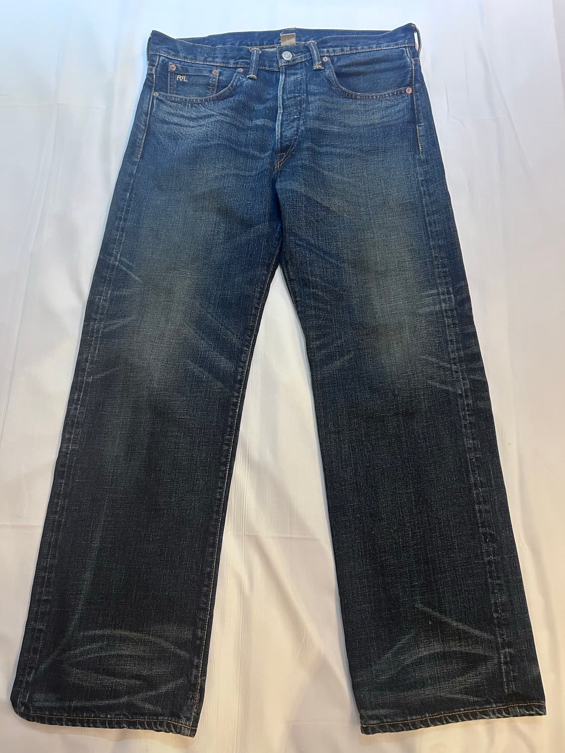 RRL 기빈스 워싱 빈티지 파이브 포켓 데님 33x32 상품이미지1