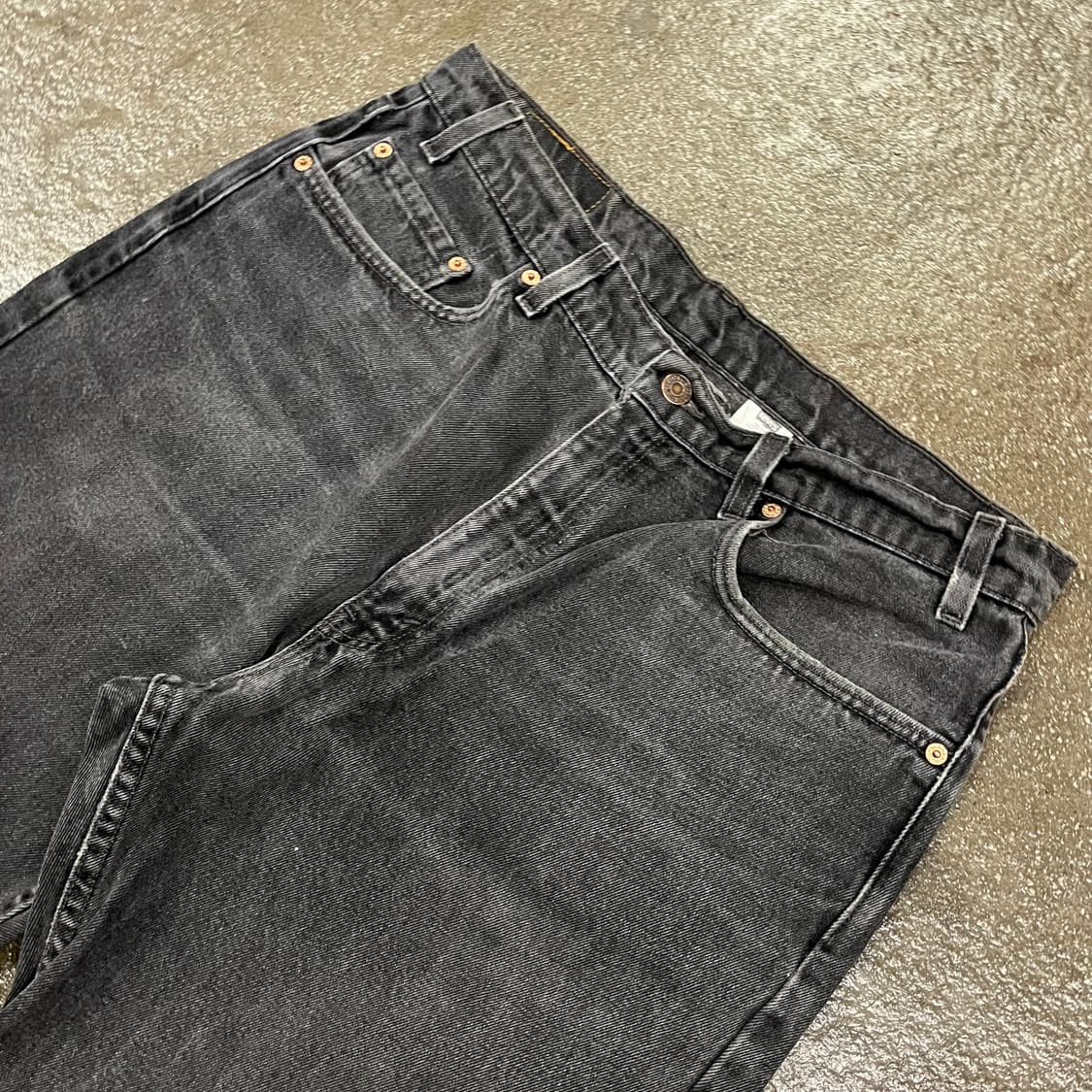 90s USA 리바이스550 블랙진 (35“) 상품이미지5