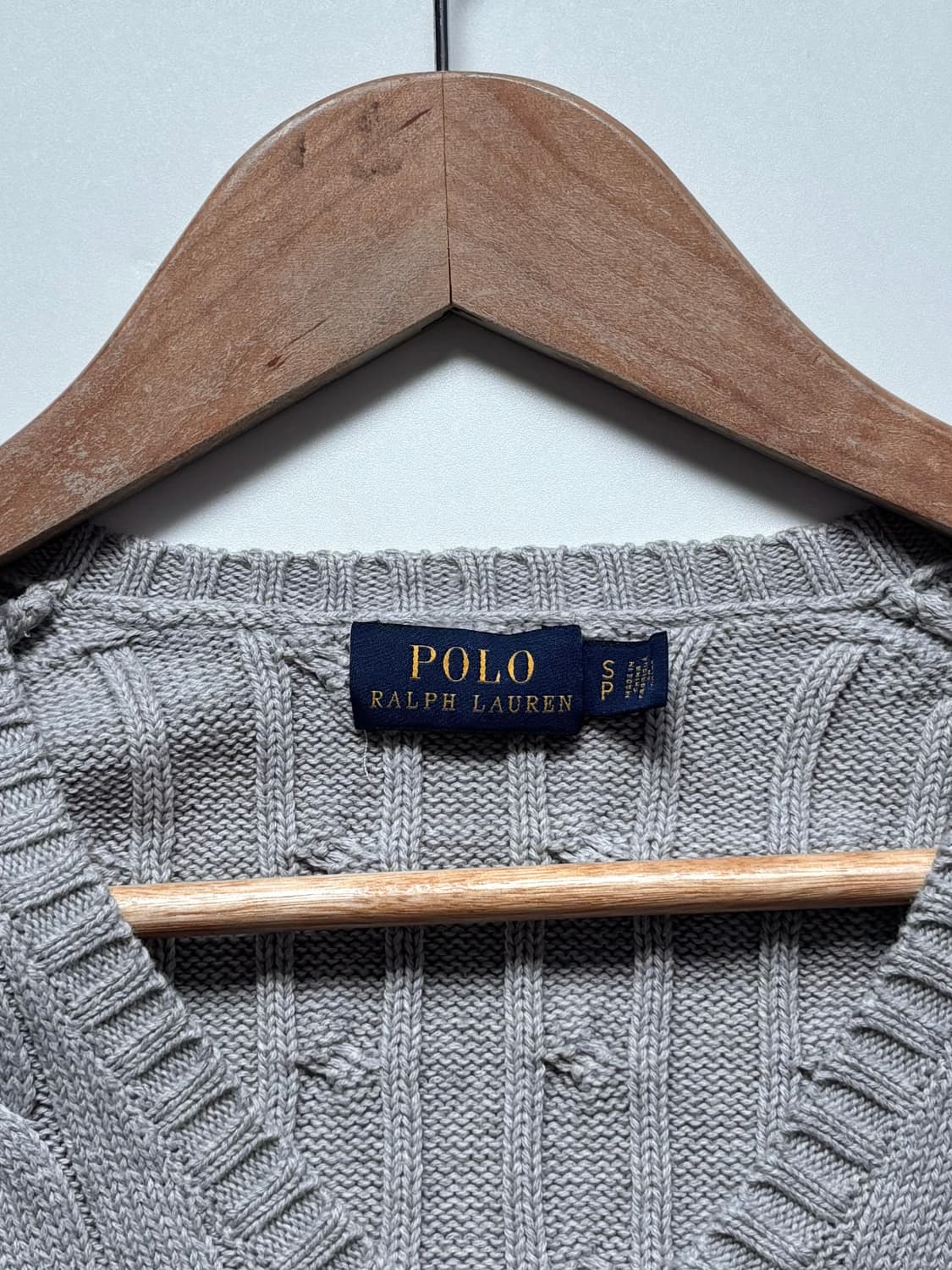 Polo 폴로 랄프로렌 그레이 케이블 니트 상품이미지5