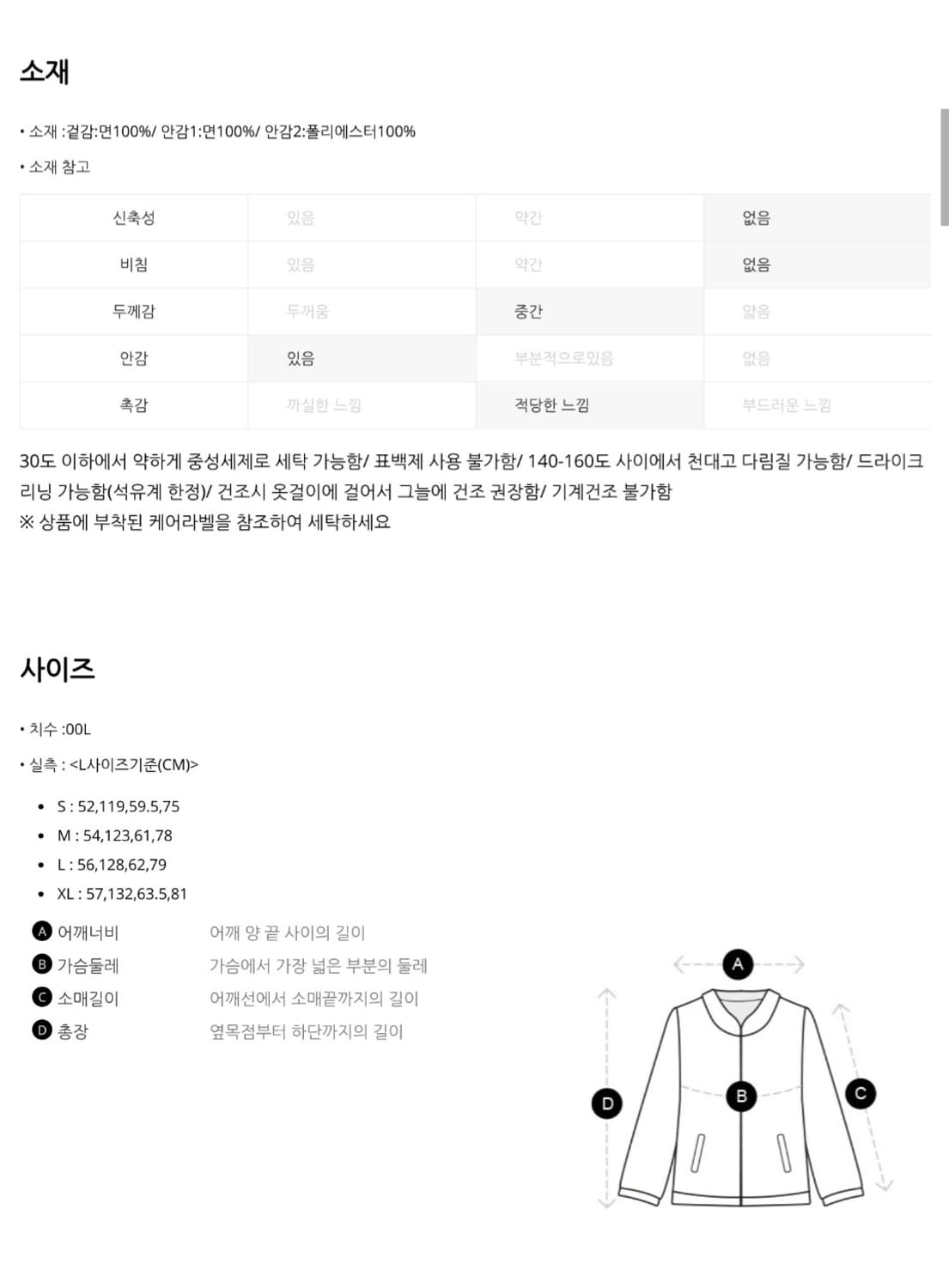 25SS 맨온더분 배색 칼라드 코튼 하프 자켓  상품이미지7