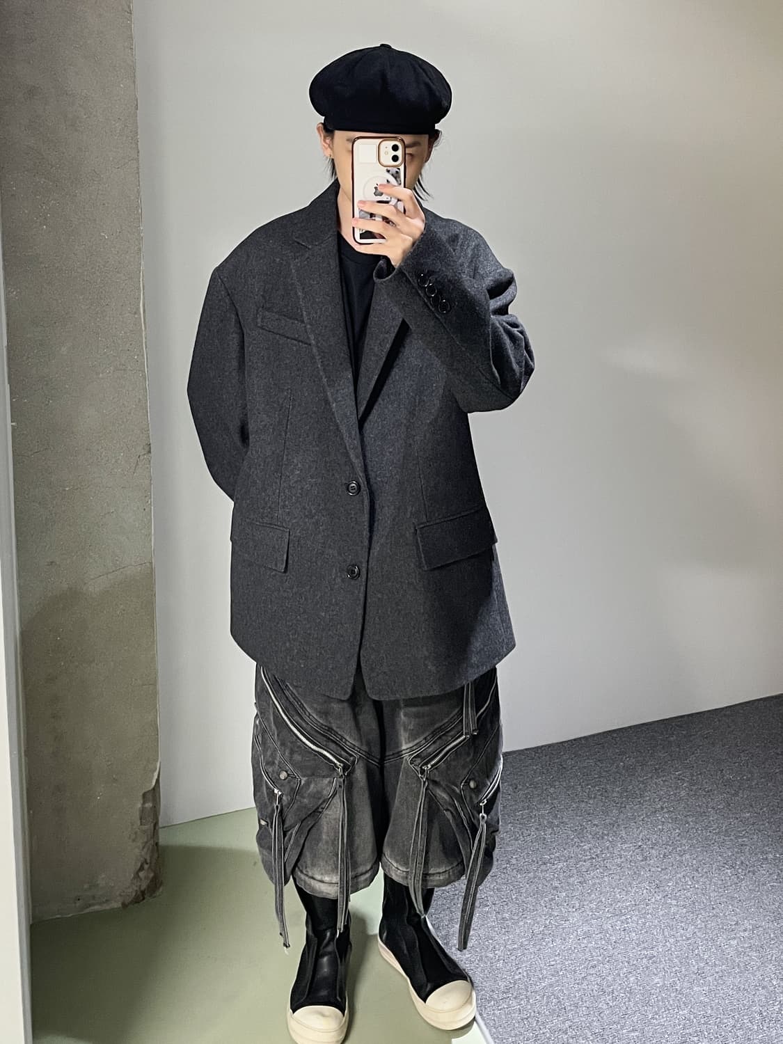 준지 21fw 투버튼 울 오버 블레이저 자켓 상품이미지2