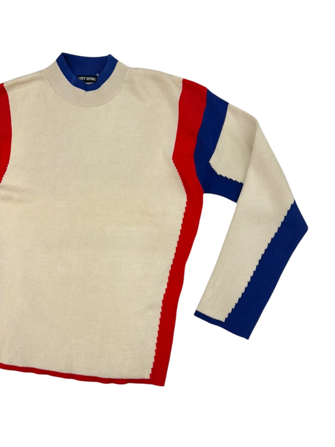 이세이미야케 90s 트리컬러 니트 상품이미지2