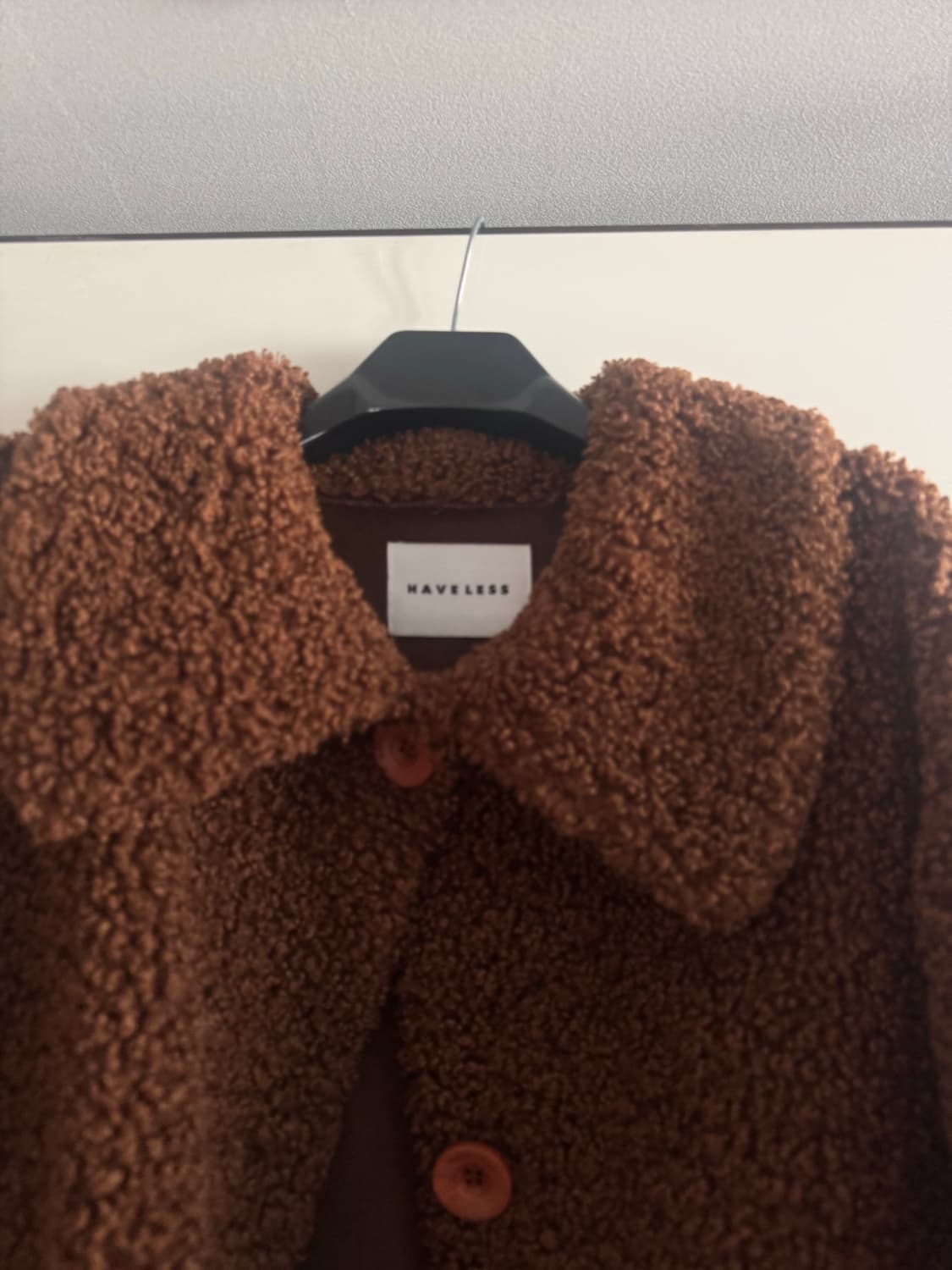 HAVELLESS 뽀글이 브라운 자켓 Free Size 상품이미지3