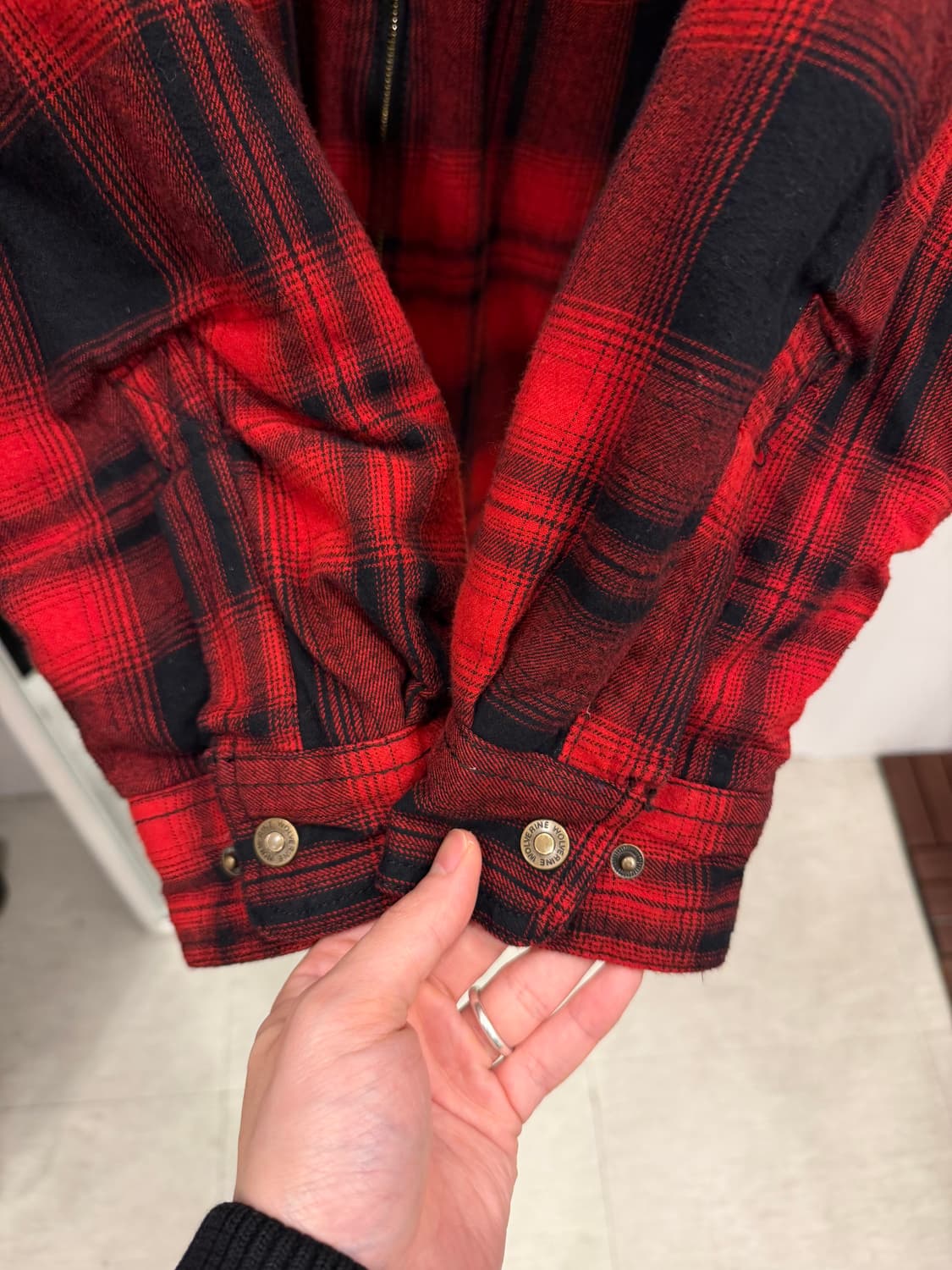 Wolverine 울버린 버팔로 체크 쉐르파 집업 워크 자켓 상품이미지6