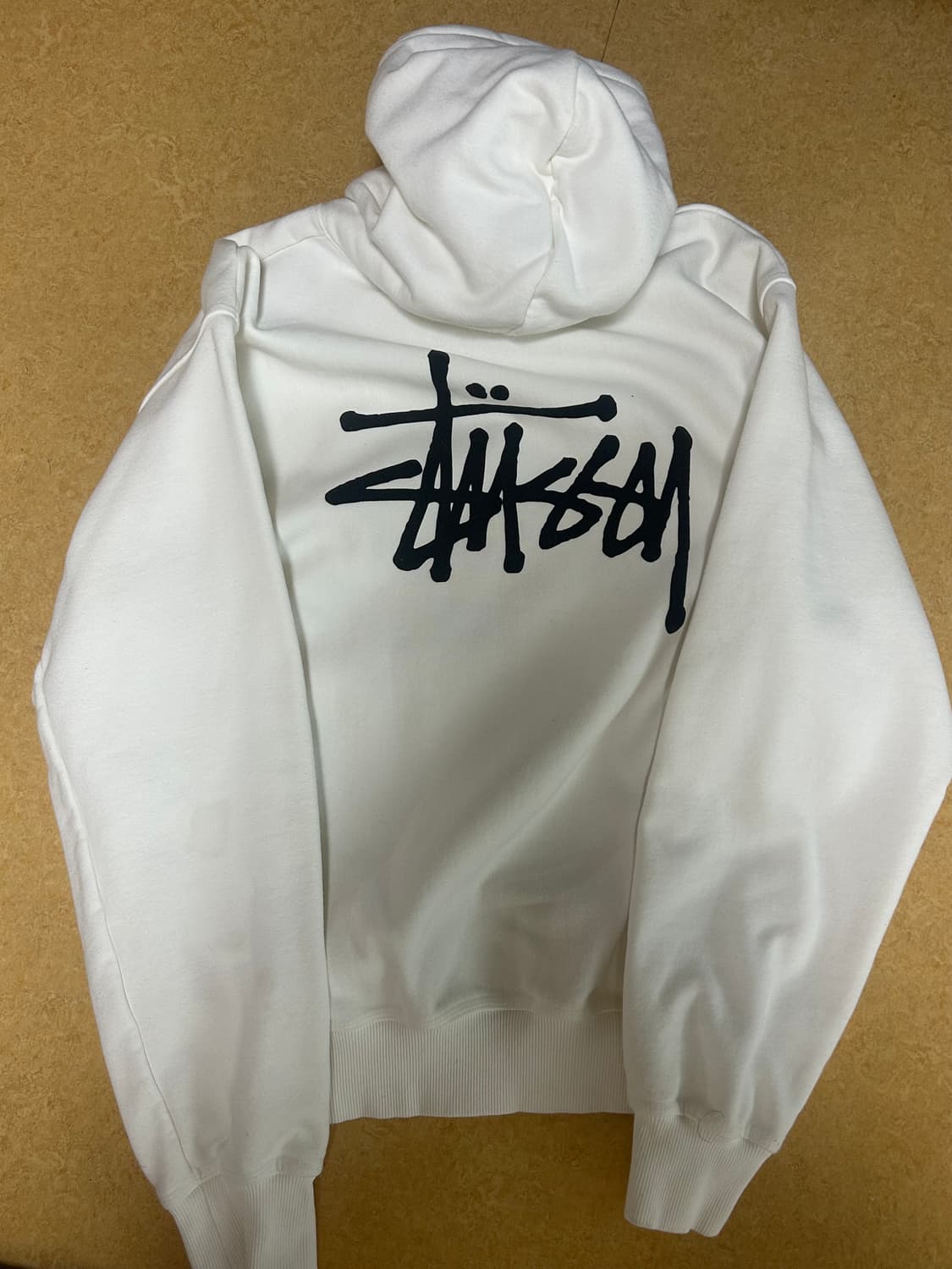 스투시 베이직 스투시 후드 화이트 2022 상품이미지4