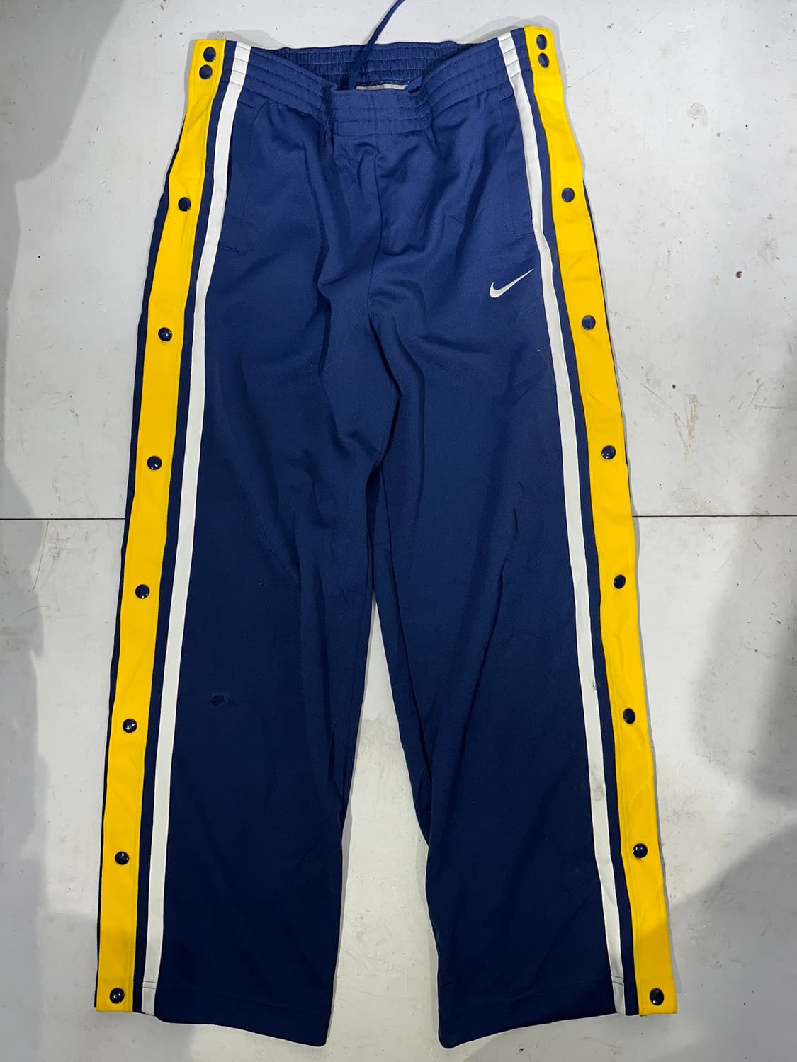 00s 나이키 네이비 사이드 버튼 스냅 단추 와이드 추리닝 팬츠 바지  상품이미지4