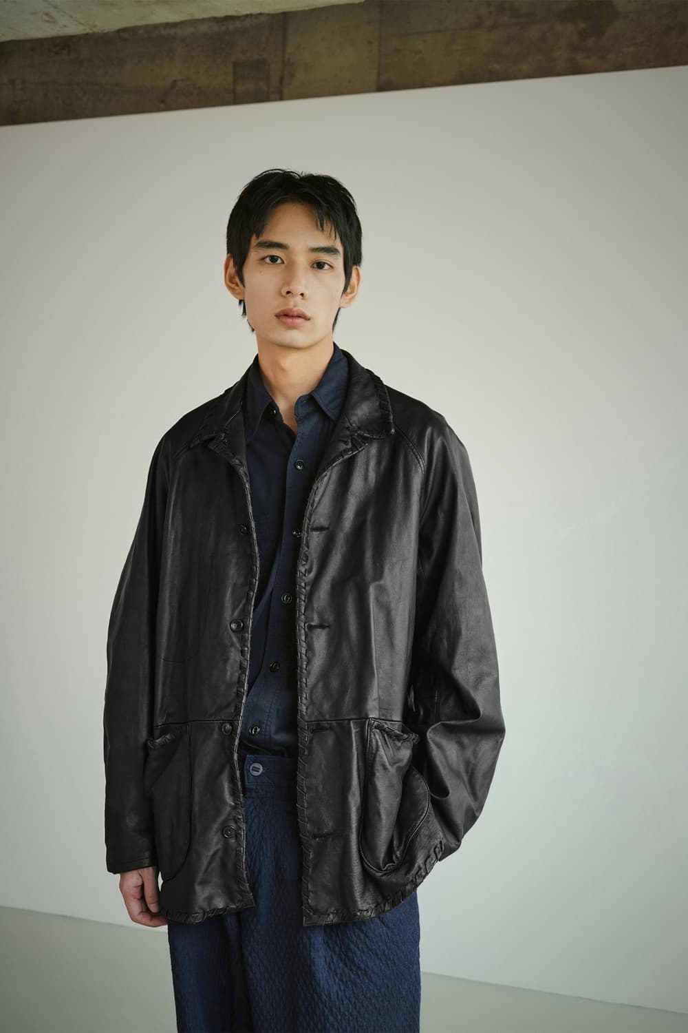 이얼즈어고 윕 스티치 워시드 레더 레글런 자켓 상품이미지3