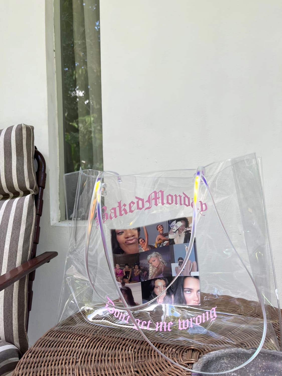 핫걸룩 베이크먼데이 메이드 PVC 클리어 써머 비치백 숄더백 상품이미지4