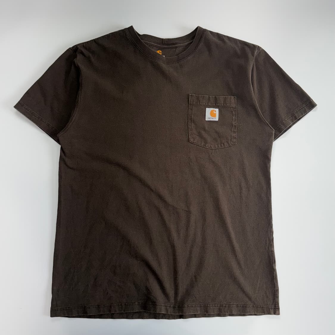 Carhartt 칼하트 원포켓 브라운 반팔 상품이미지3