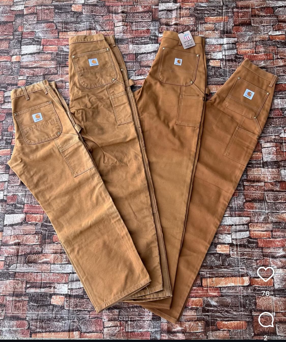 40x32 칼하트 더블니 B01 브라운 키펜터 워크웨어 상품이미지6