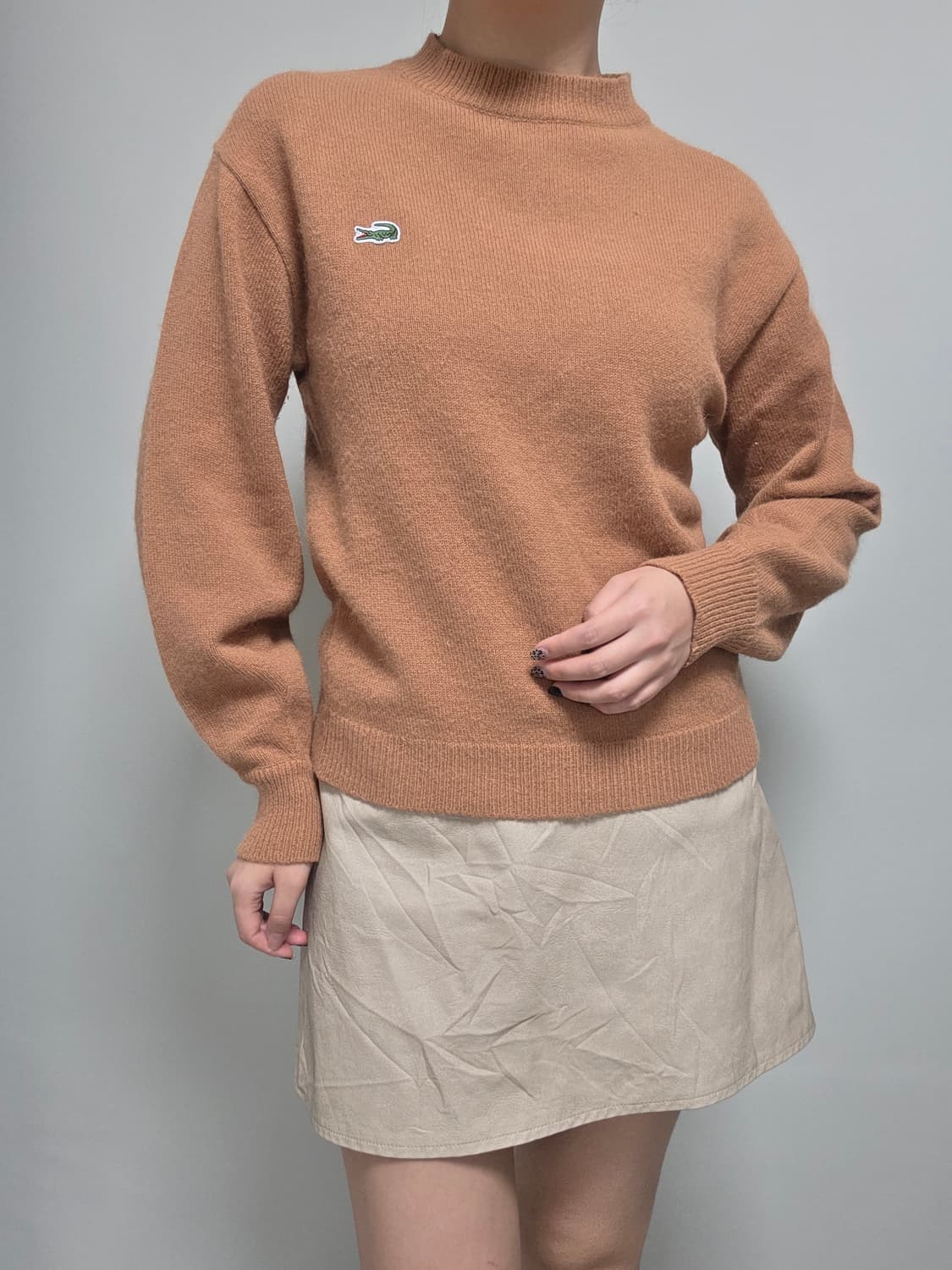 Lacoste / 브라운 앙고라 니트 상품이미지9