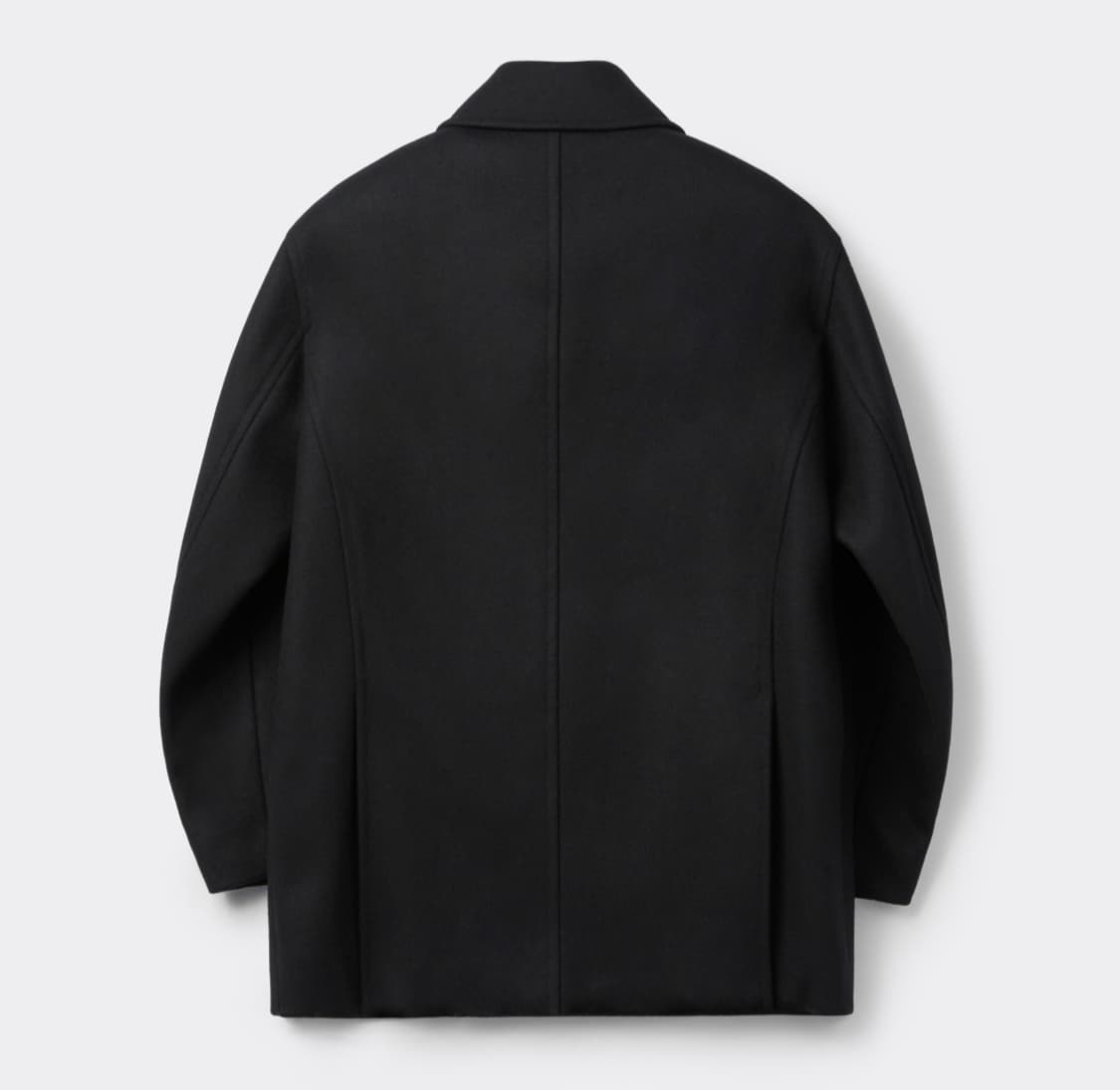 25FW 커스텀멜로우 Black Wool PeaCoat코트 상품이미지5