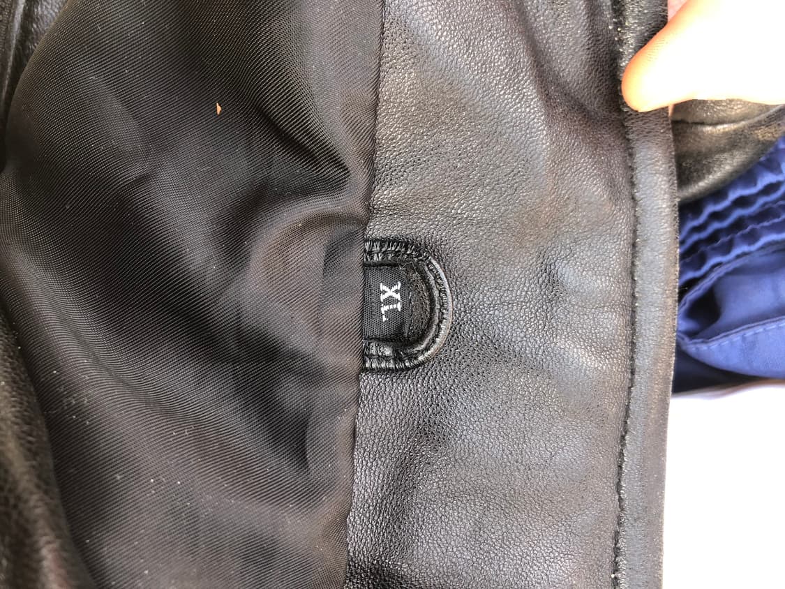 리얼 램스킨 빈티지 가죽 자켓 (XL) 상품이미지6