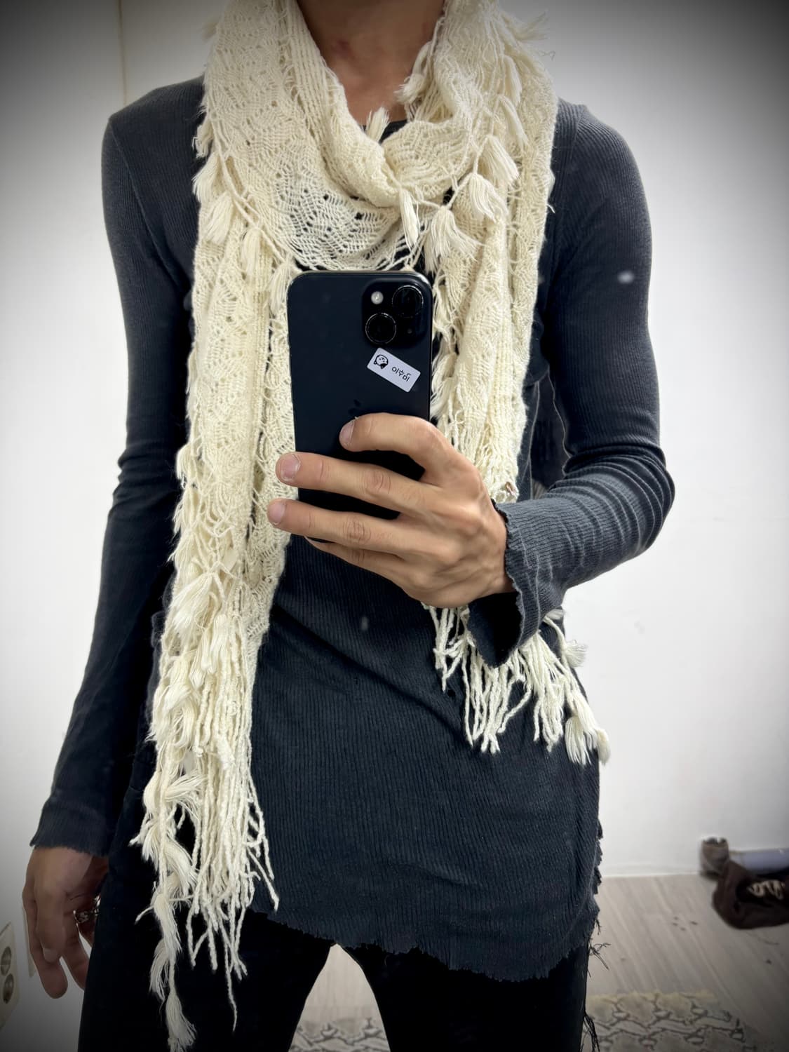 “Vintage” Fairy Mood Ivory Scarf 상품이미지5
