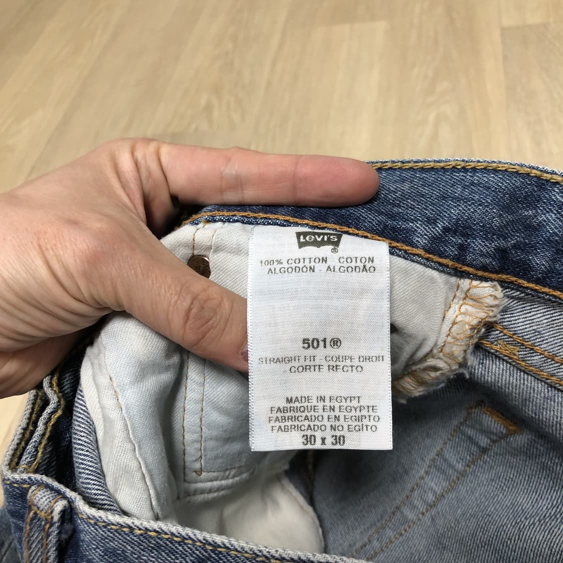 (29) 리바이스 Levi's 501 연청 스트레이트핏 데님 상품이미지4