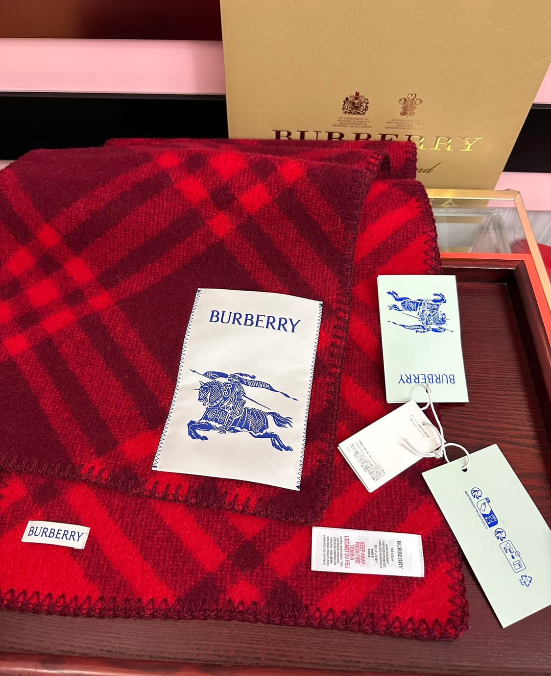 버버리 리버서블 스카프 100% 램스울
 상품이미지5