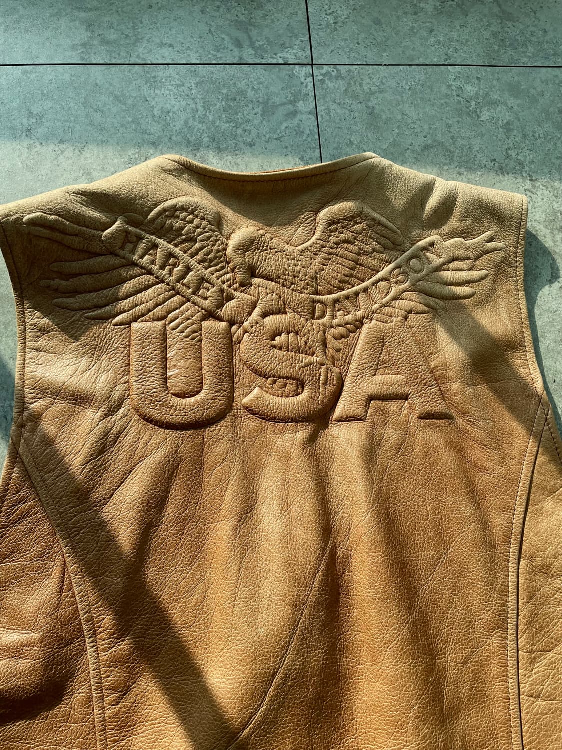 할리데이비슨 빅로고 웨스턴 레더 베스트 상품이미지8