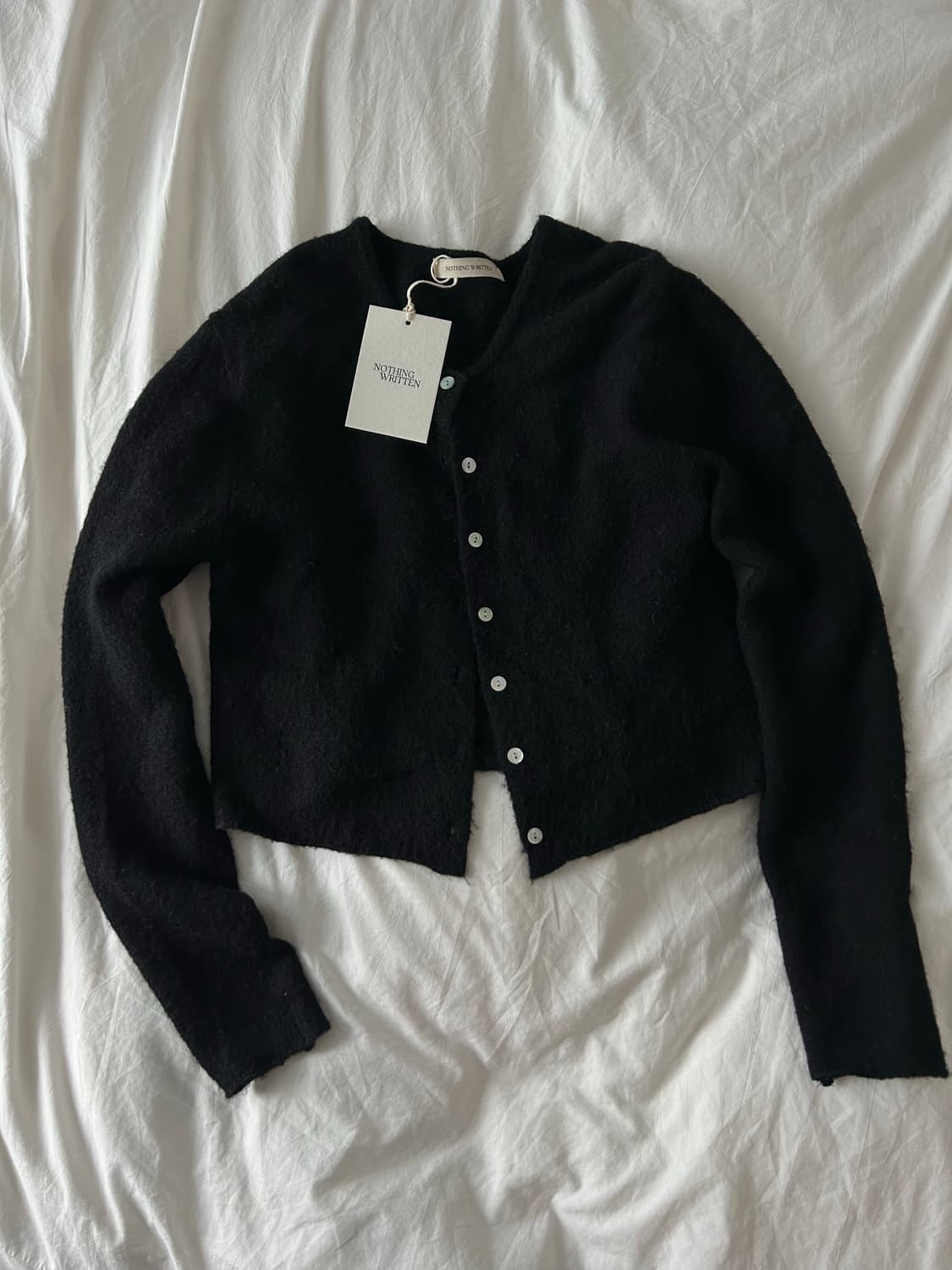 Nothing written 낫띵리튼 코떼 알파카 라운드 가디건 상품이미지1