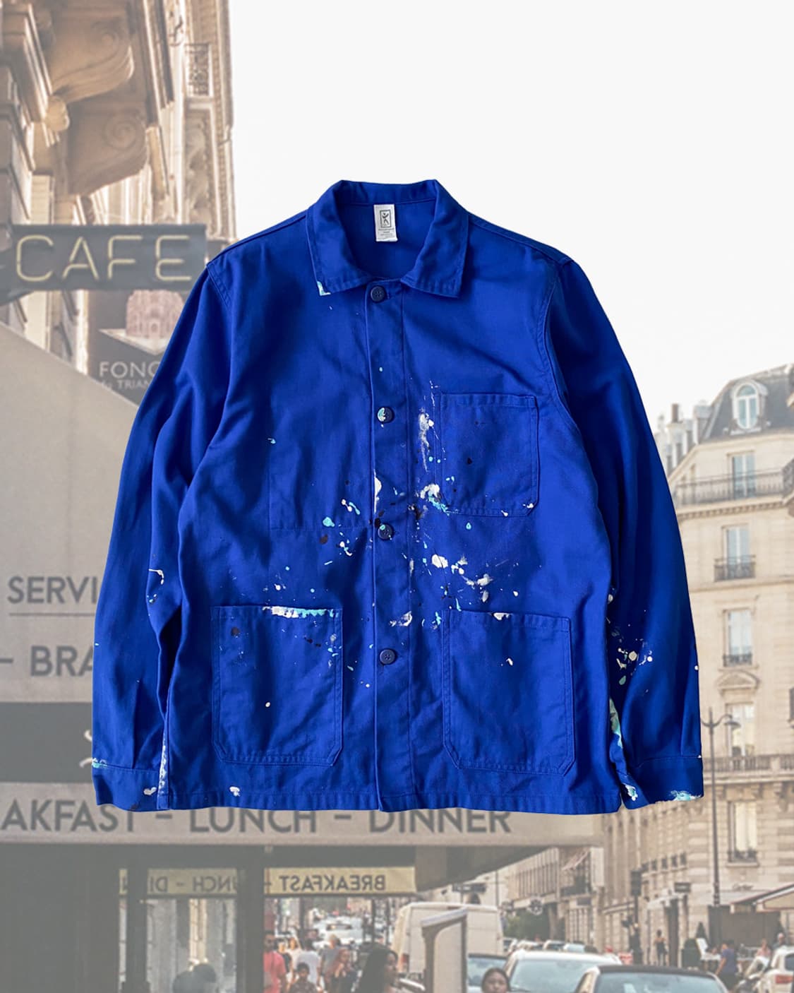 오리지널 빈티지 페인팅 프렌치 워크자켓 030 상품이미지1