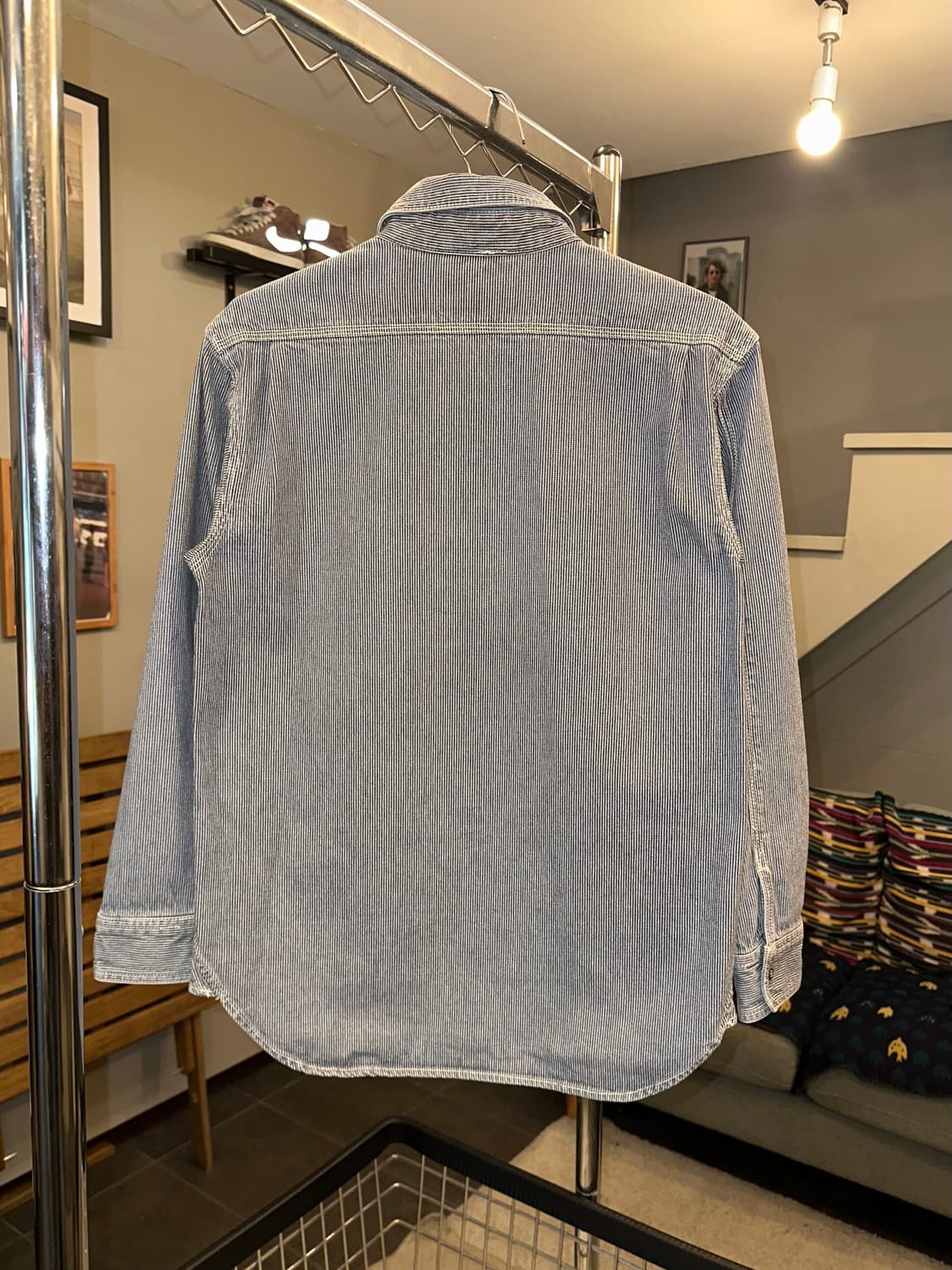 Dogman stripe pattern work shirt 상품이미지8
