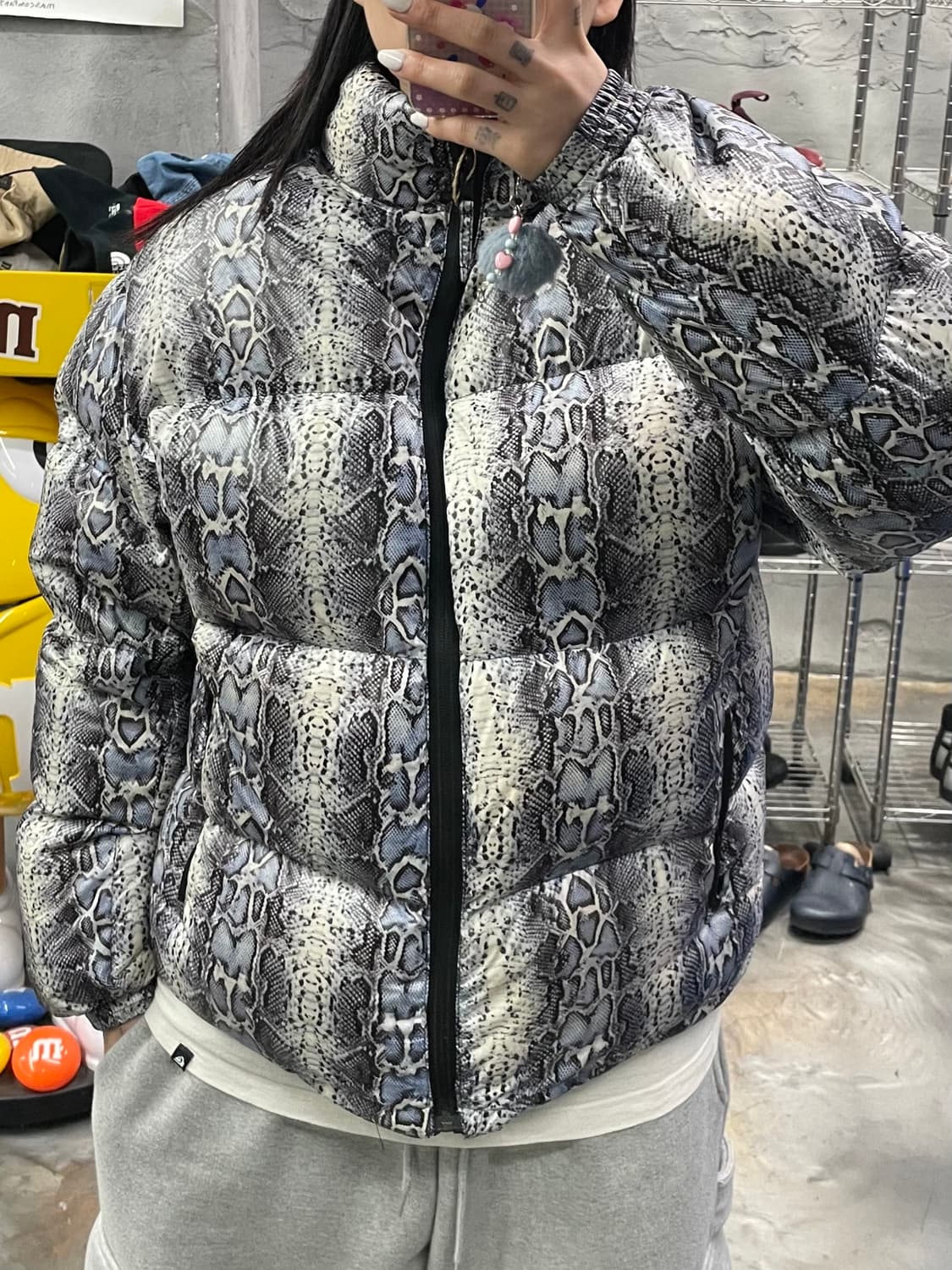 스컬프터 뱀피 리버시블 패딩 상품이미지6