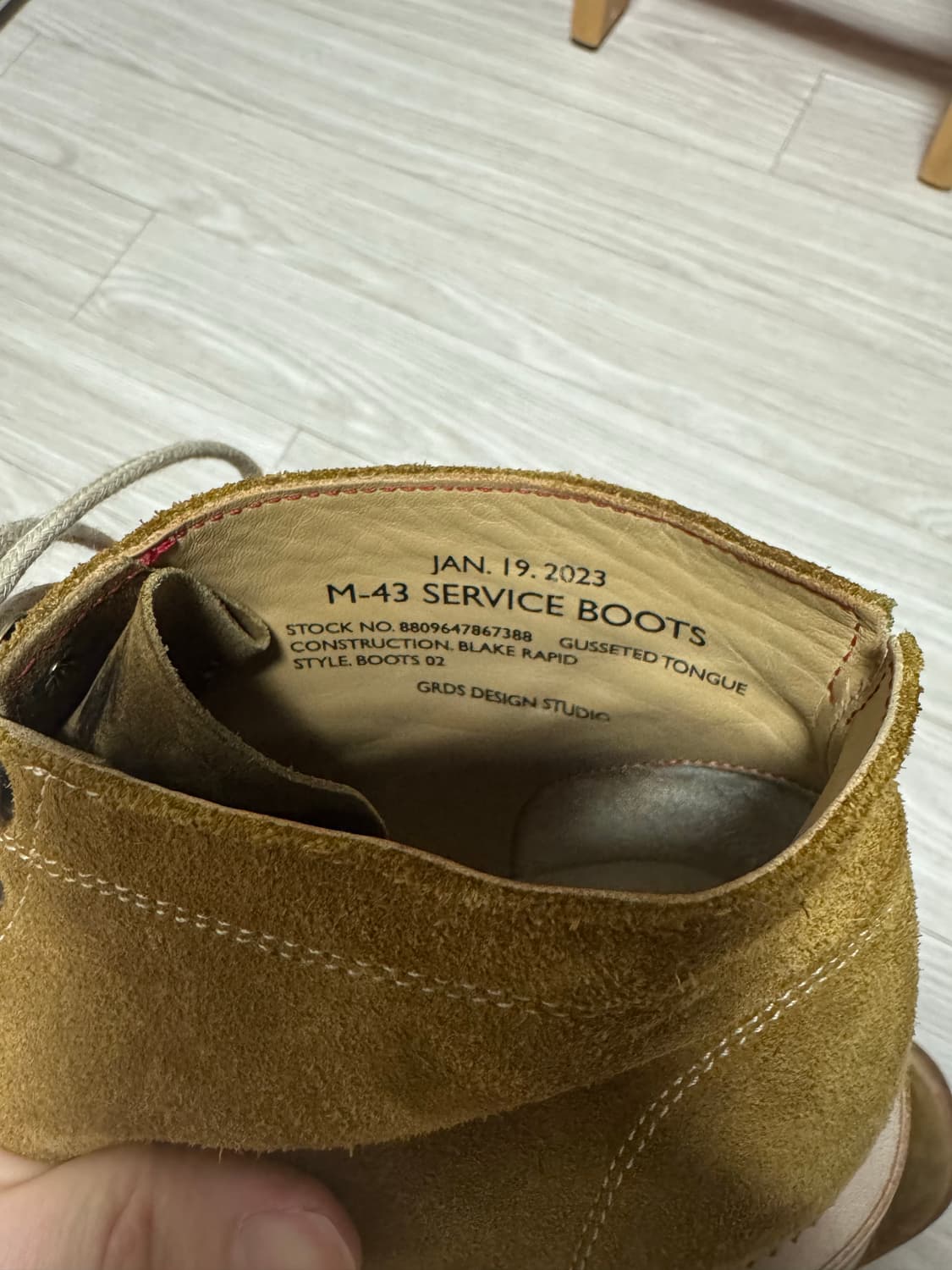 그라더스 부츠02 스웨이드 올리브 40.5(255) 상품이미지5