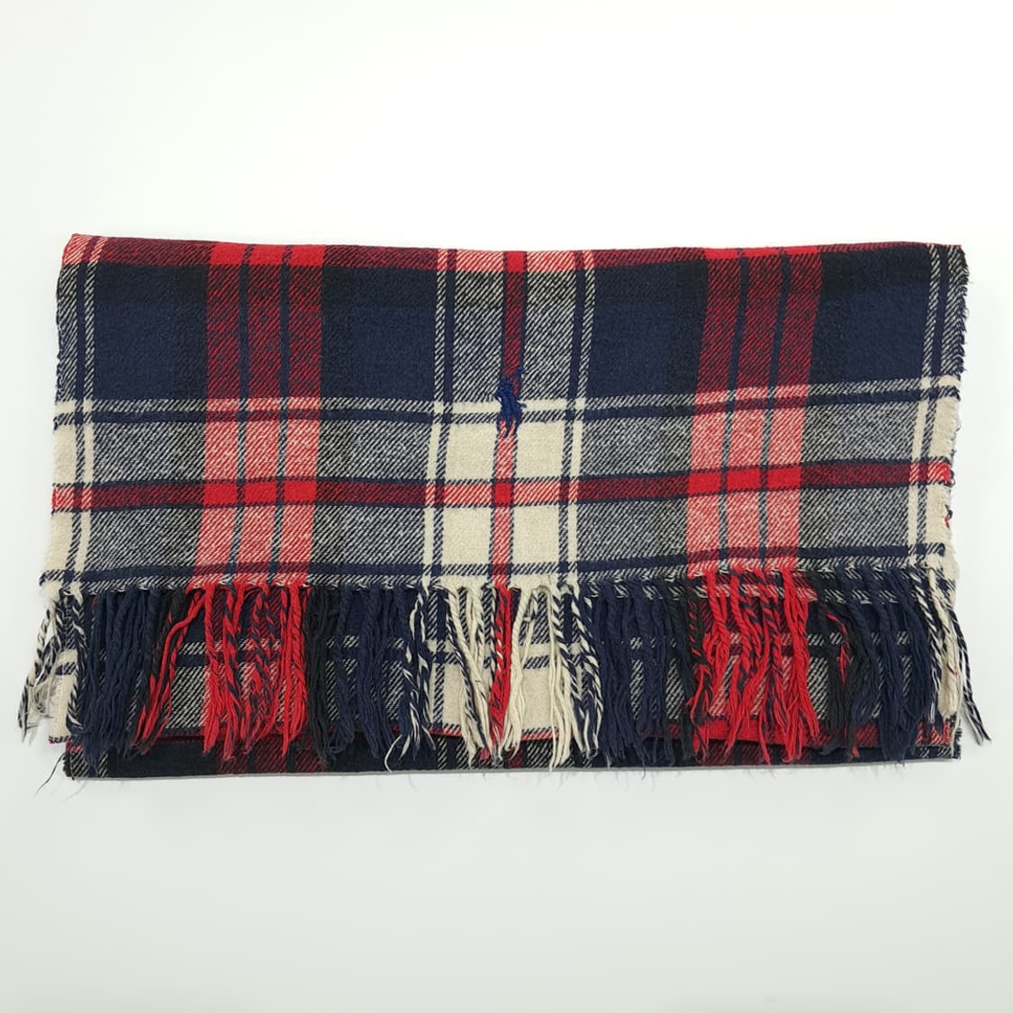 MX265 폴로 랄프로렌 클래식 타탄체크 빅스카프 코튼 목도리 머플러 상품이미지7