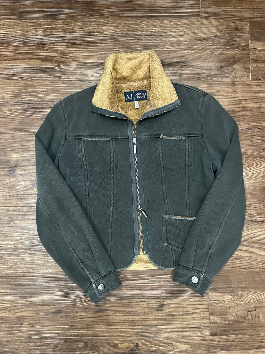 아르마니 진스 이태리제 투웨이 자켓 그레이 상품이미지3