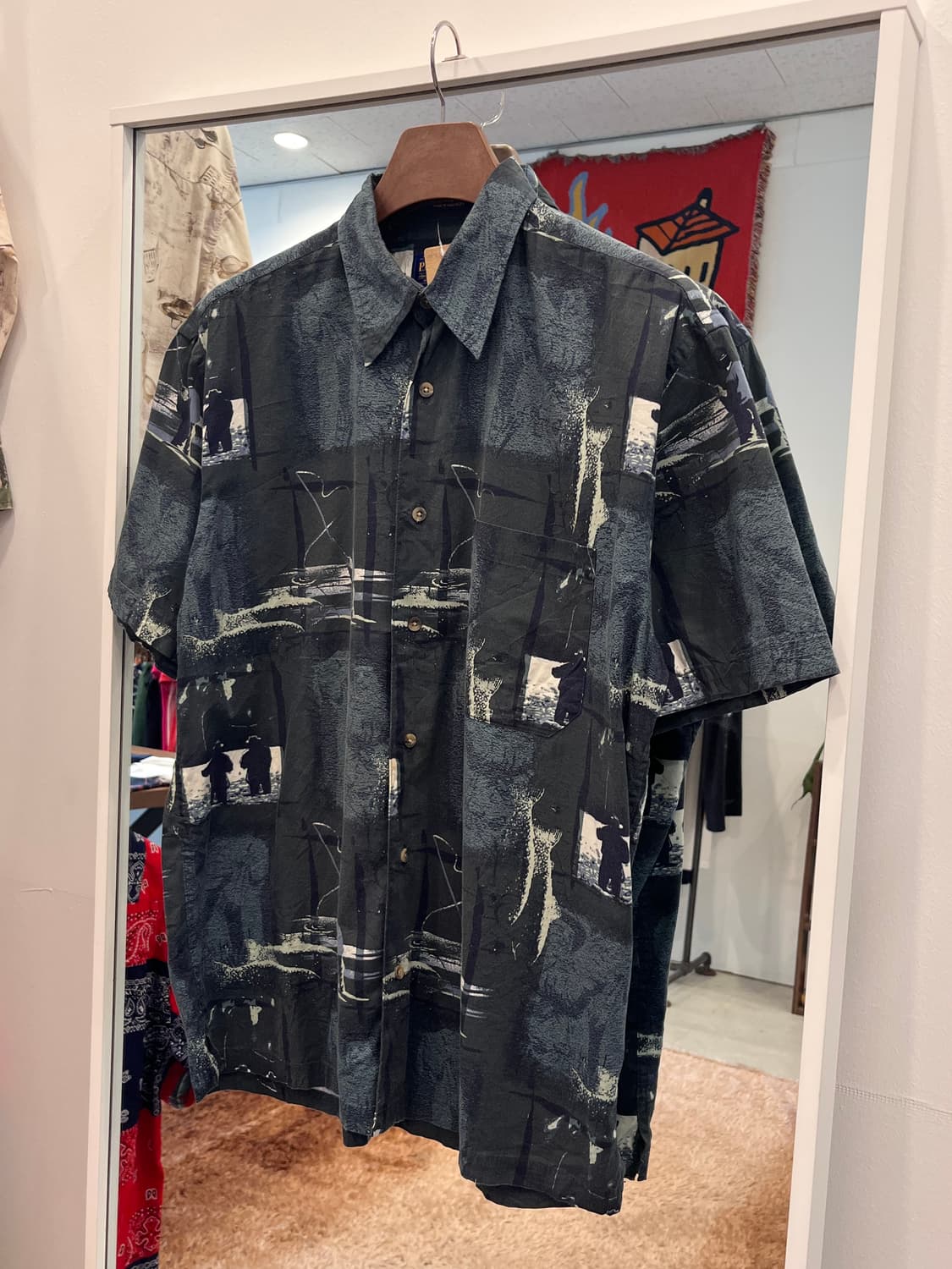 00s Pendleton 펜들턴 빈티지 피싱 반팔 셔츠 상품이미지1