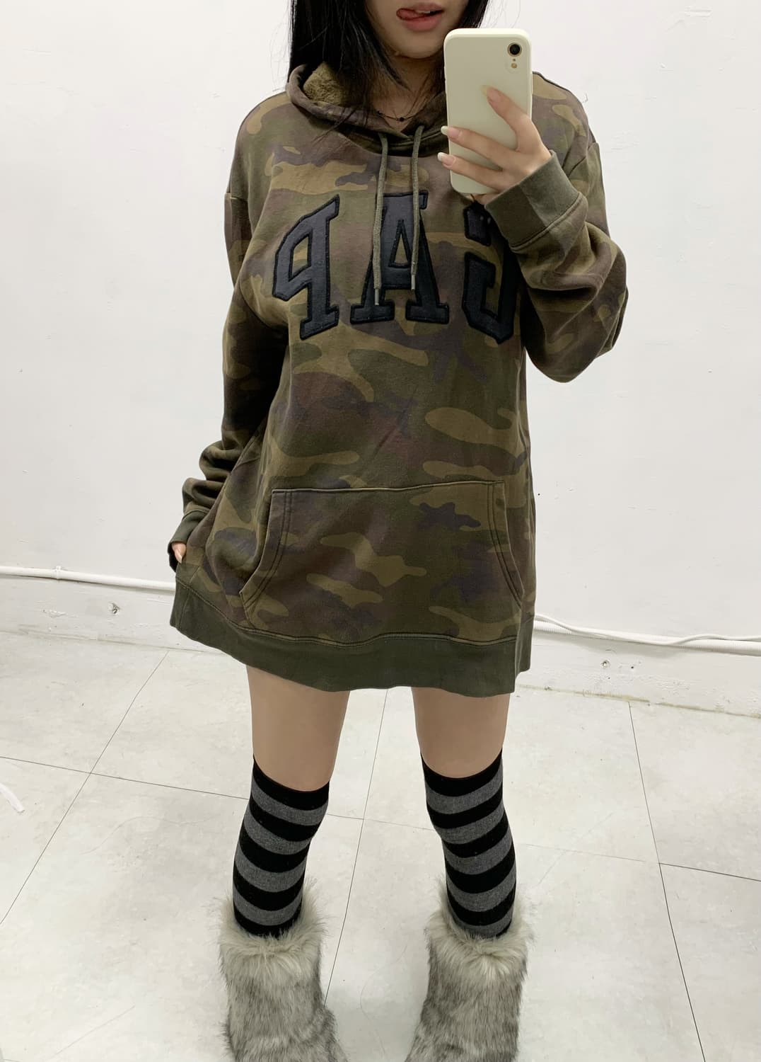 [GAP] 갭 카모 빅로고 후드티 상품이미지3