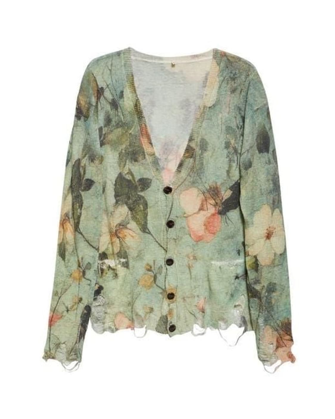 R13 25ss 플로랄 가디건 상품이미지3