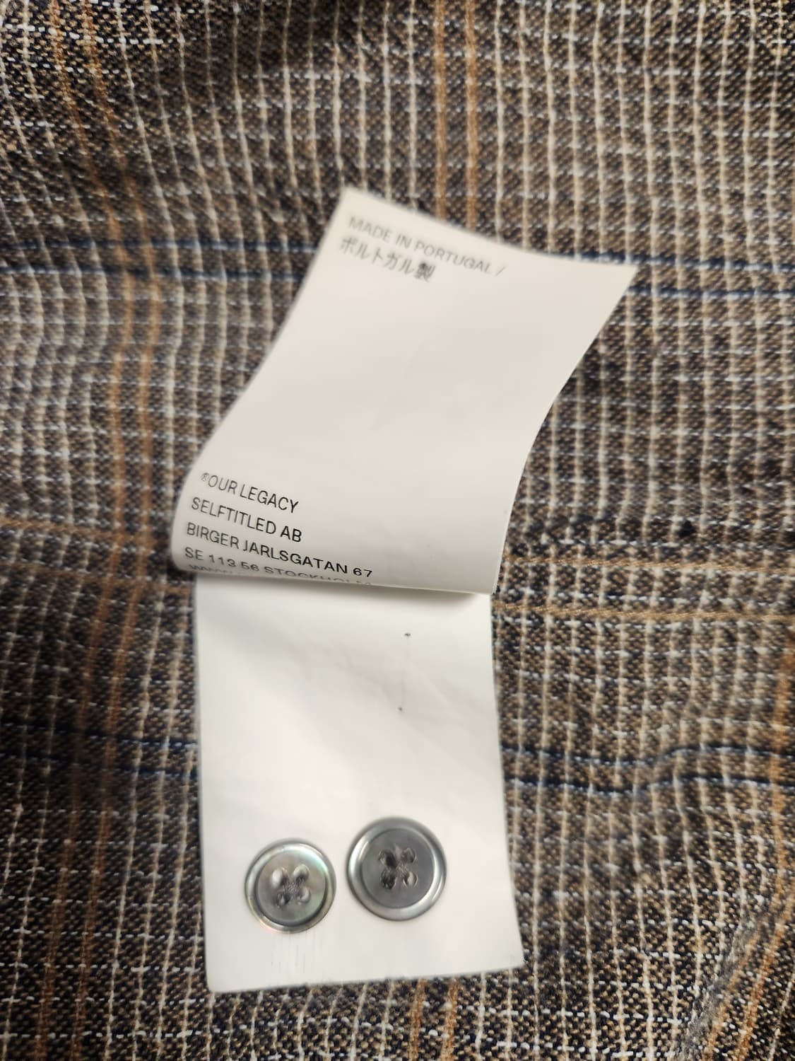 아워레가시 bd셔츠 아날로그 디소넌스 체크46 상품이미지5