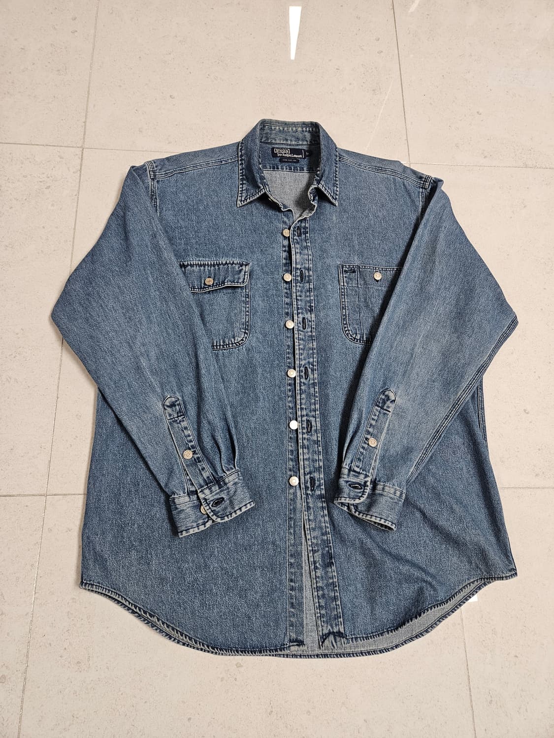 90s 폴로 랄프로렌 데님셔츠 상품이미지1