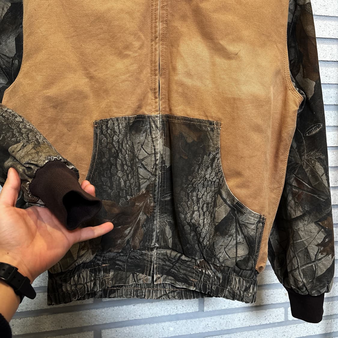 레드헤드 리얼트리 워시드 액티브 후드자켓 기모안감 디테일 상품이미지5