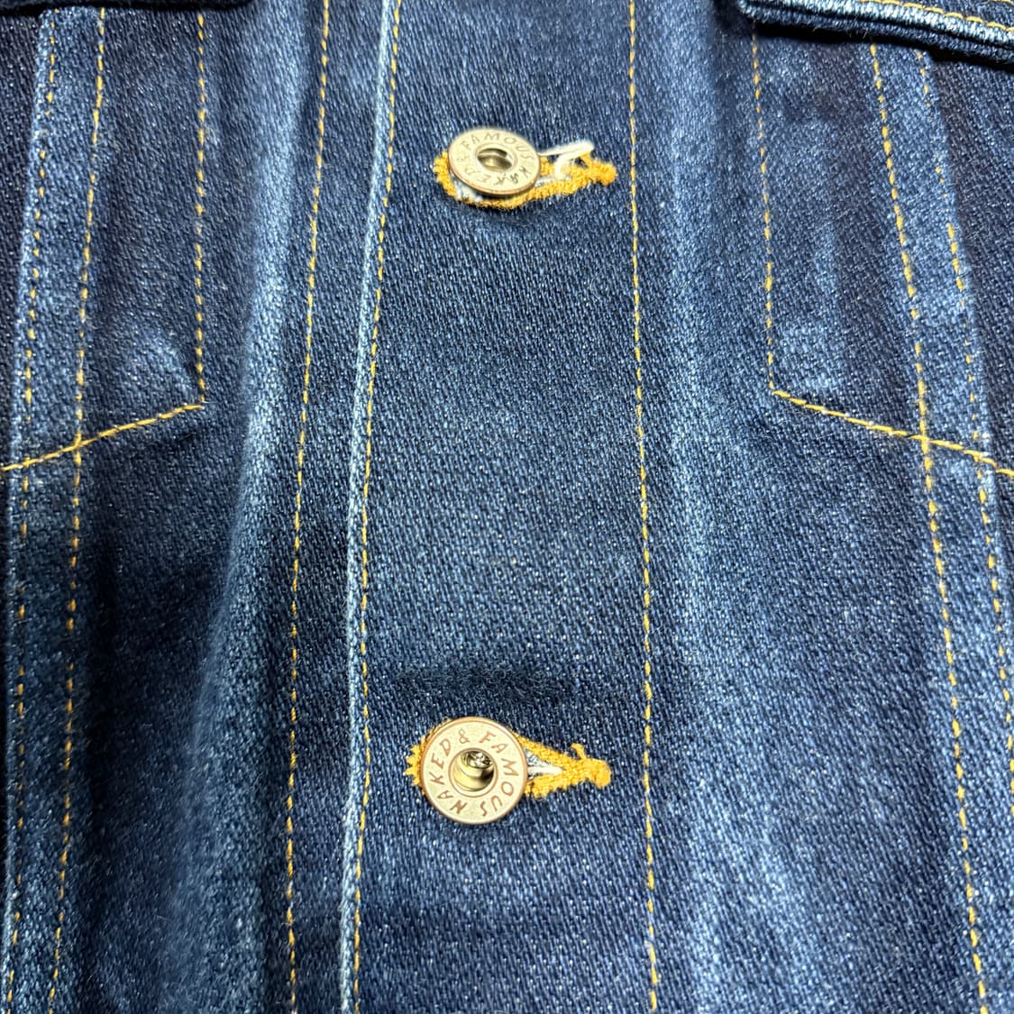 Naked & Famous 셀비지 데님 트러커 자켓 인디고 블루 상품이미지6