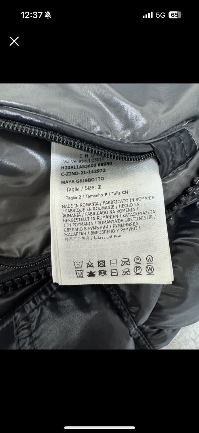 몽클레어 마야 유광 블랙 패딩 2사이즈 상품이미지3