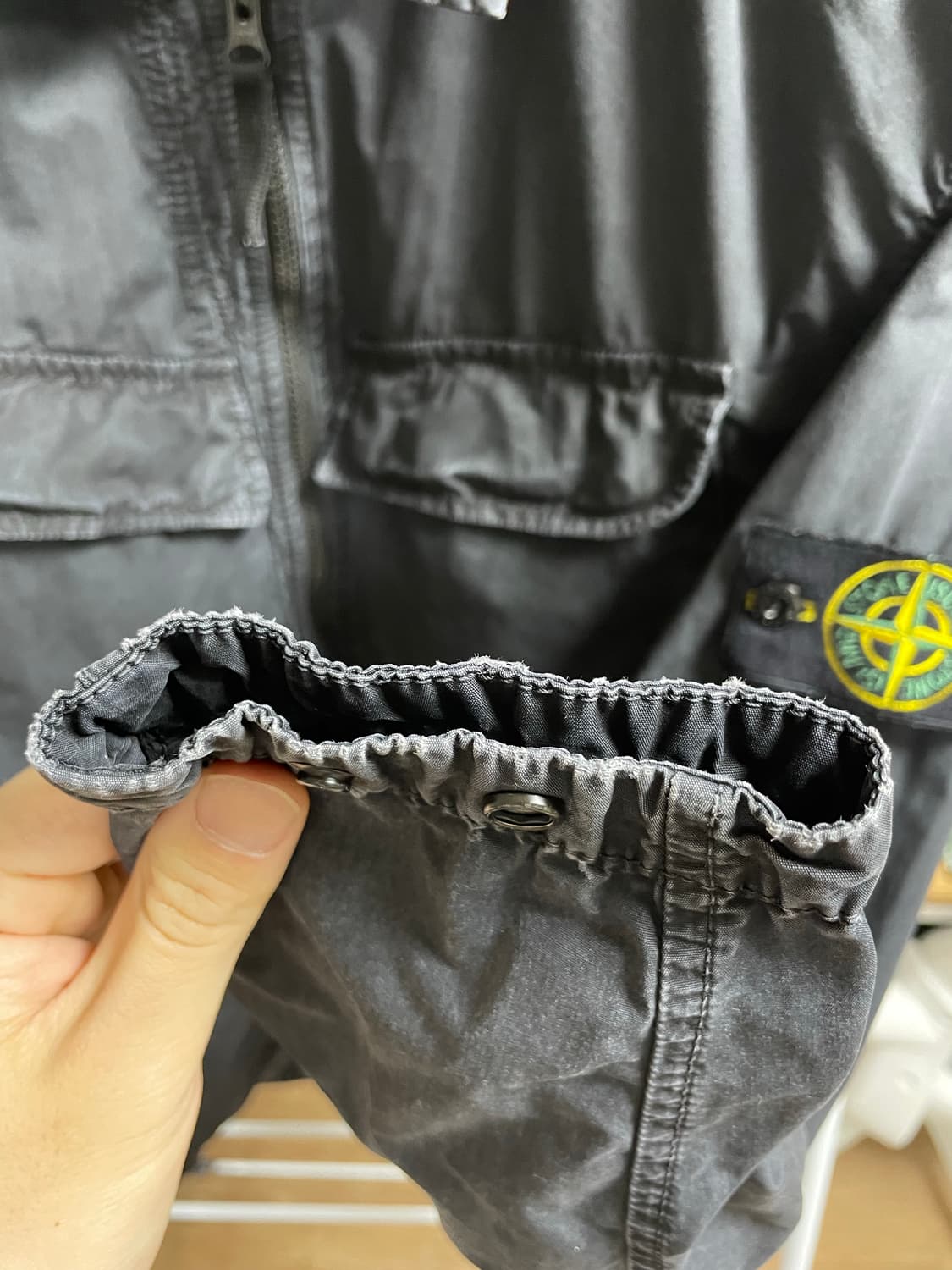 22FW스톤아일랜드 오버셔츠 자켓 100-L 블랙 상품이미지3