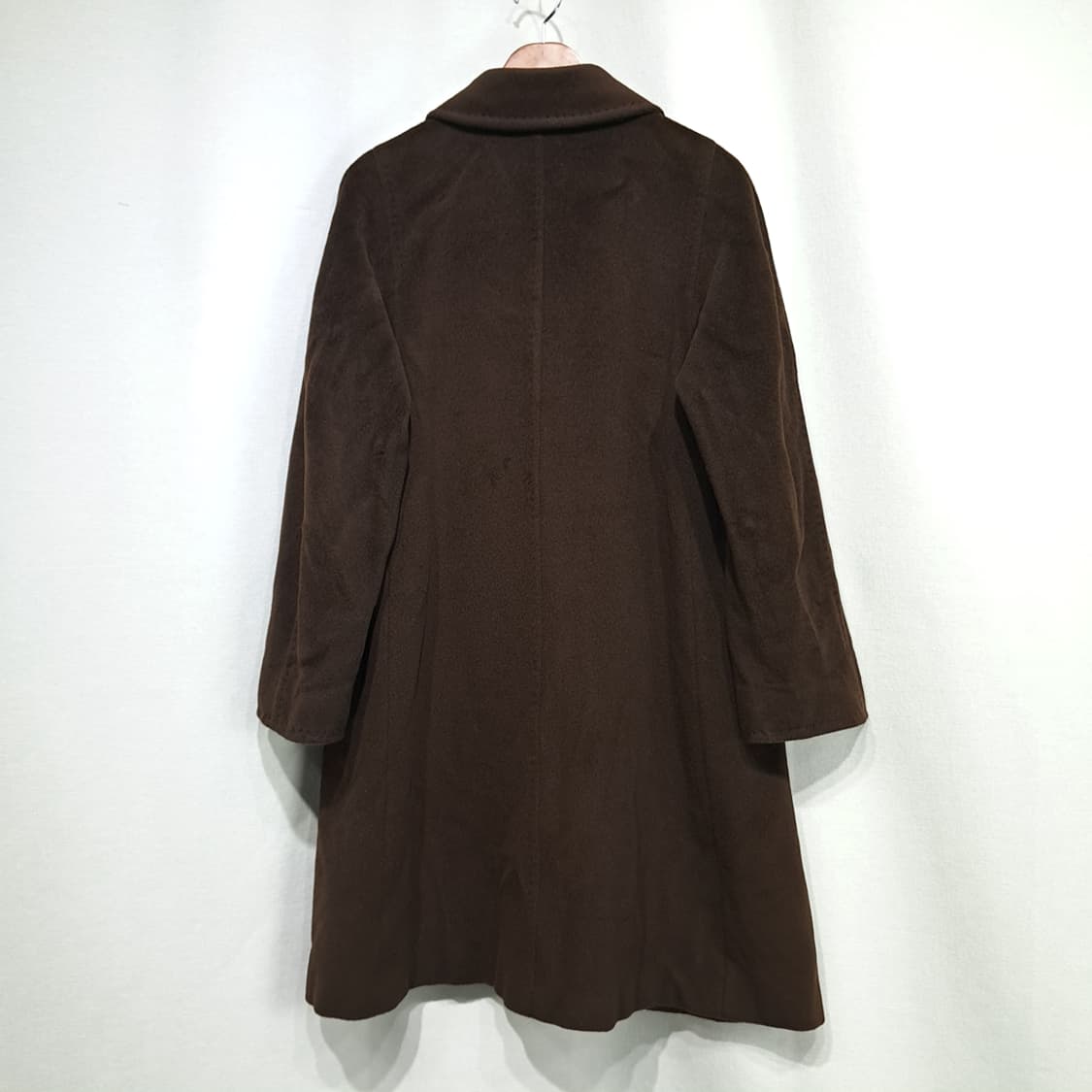 CL223 L 막스마라 90s 이태리판 울캐시미어 다크브라운 싱글코트 상품이미지8