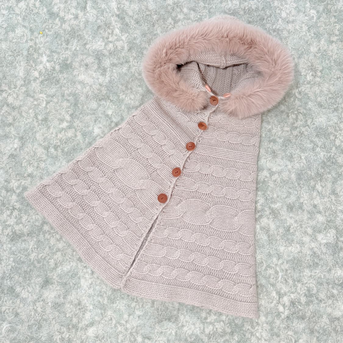 [FREE] 꽈배기니트 캐시미어 100% 케이프 상품이미지3