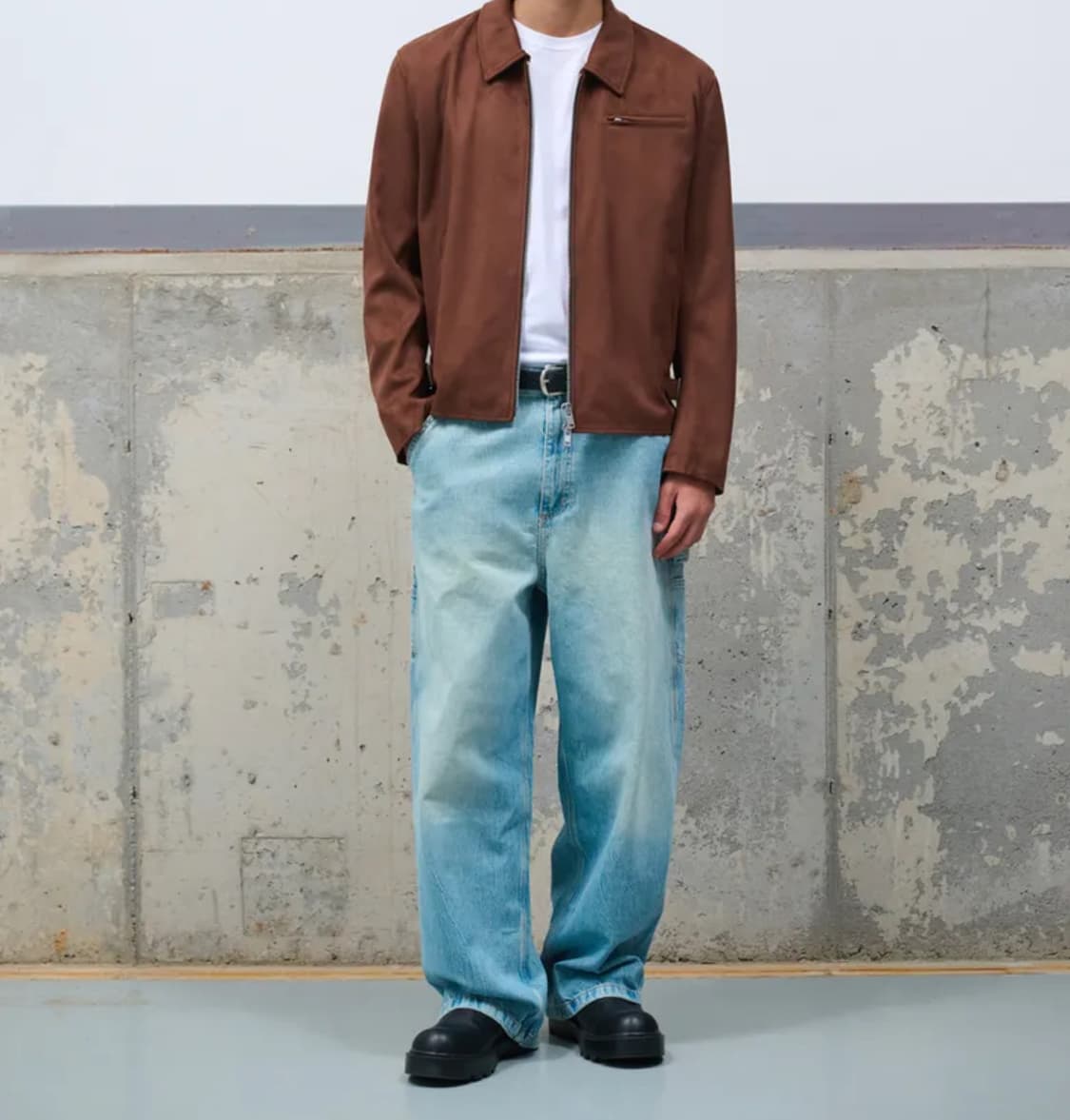 도프제이슨 풀업 스웨이드 클래식 싱글 자켓 모카 상품이미지2