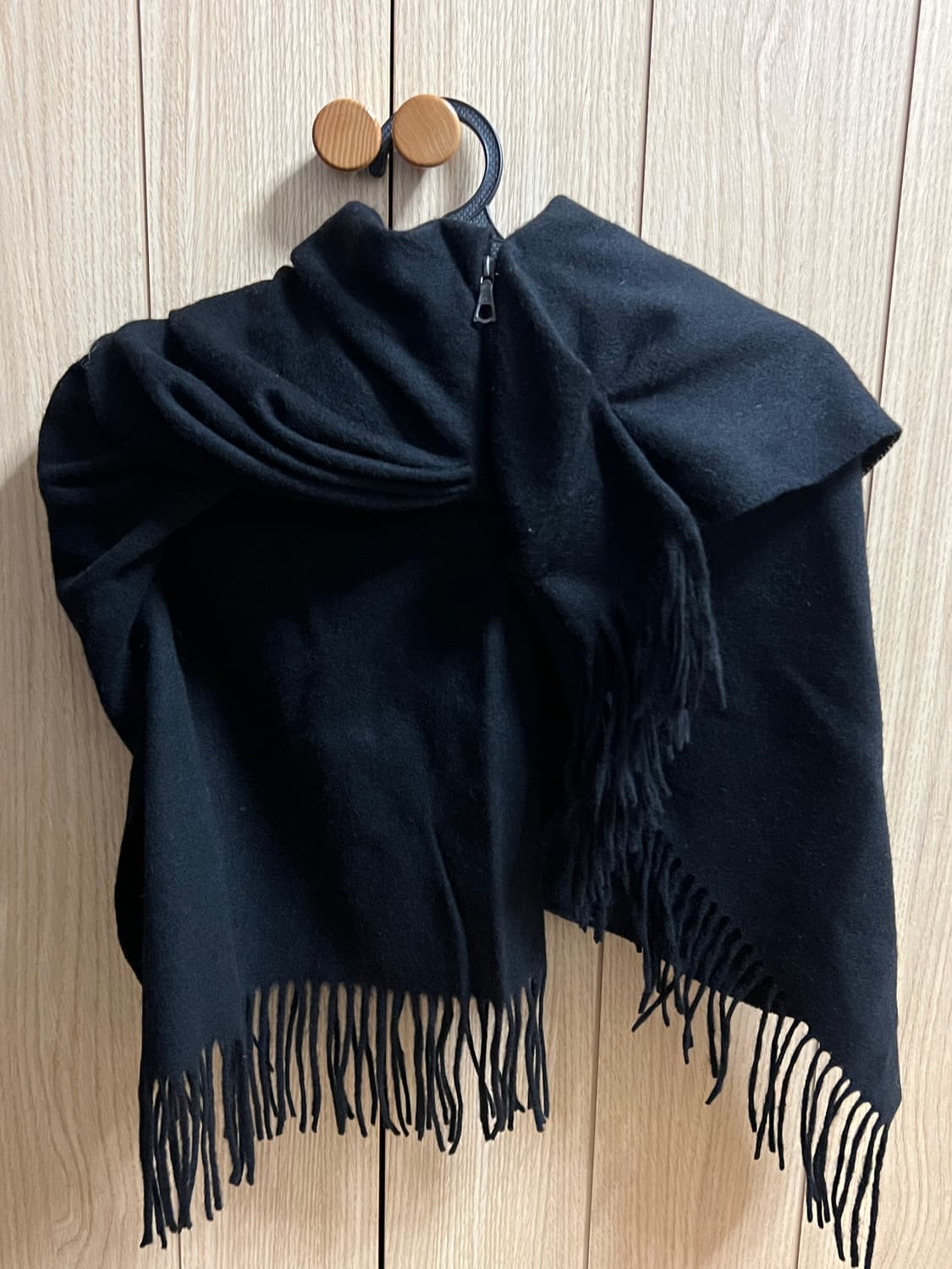 bless draps long scarf black 상품이미지5