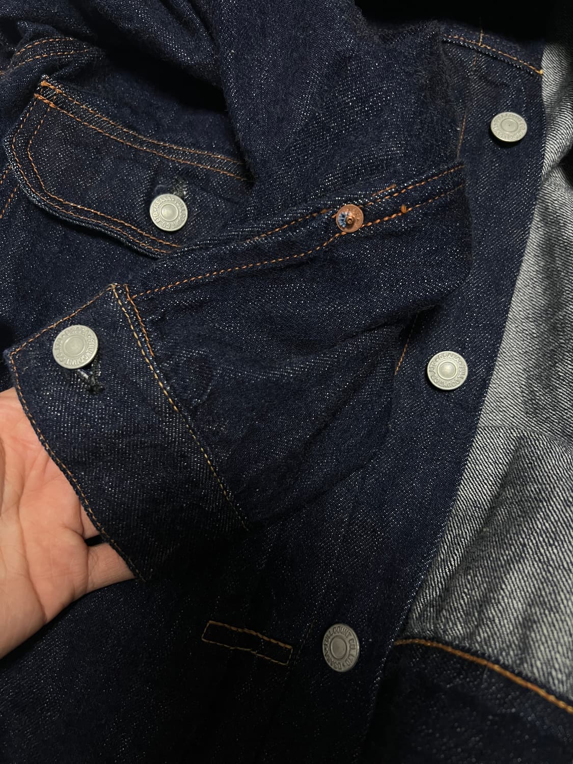 택포28) 풀카운트 2102ss 슈퍼스무스 2세대 데님자켓 38 상품이미지5